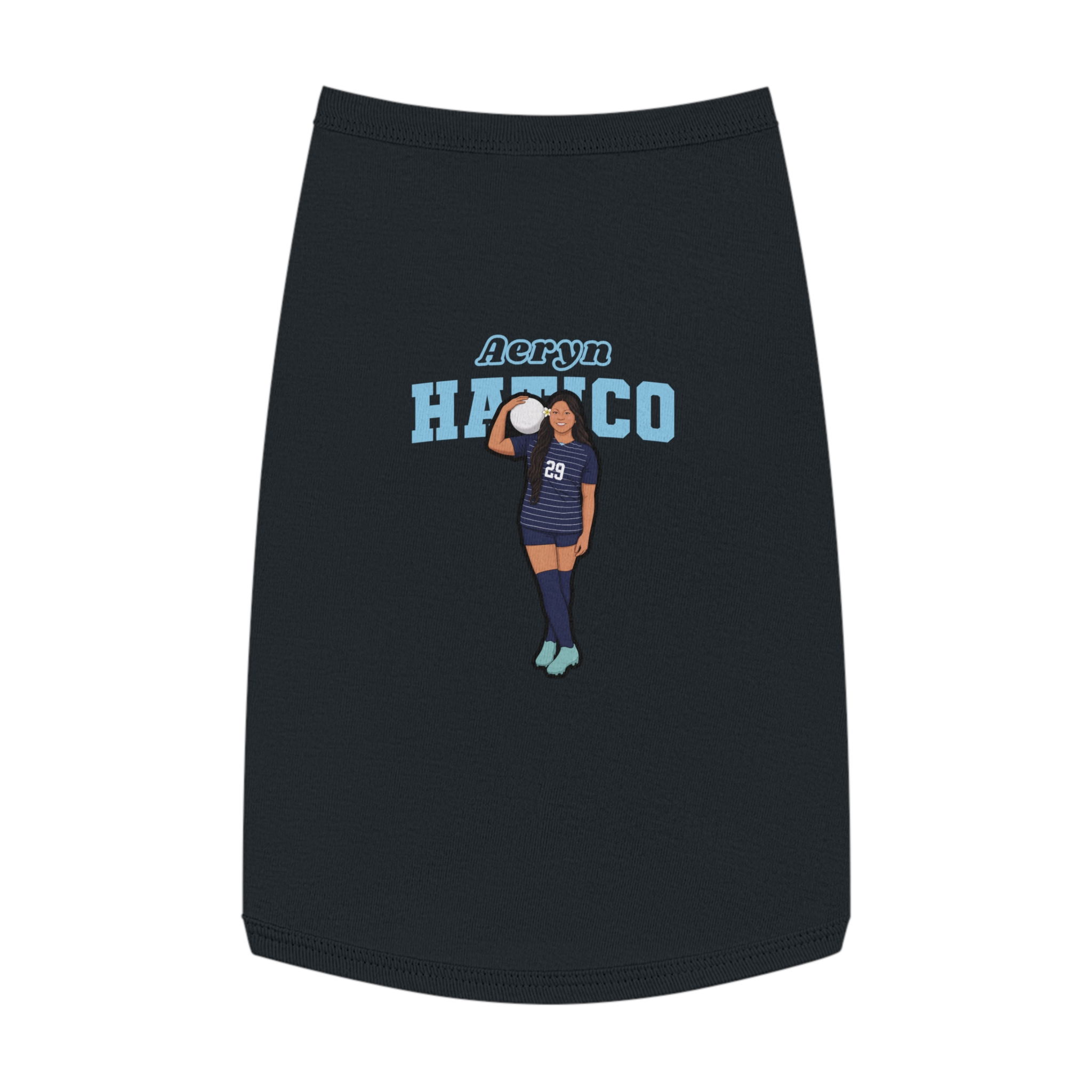 Pet Tank Top — character_name_arch in White