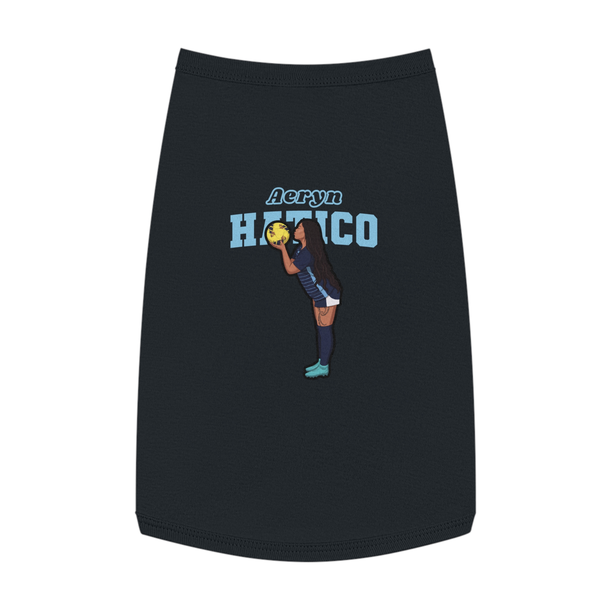Pet Tank Top — character_name_arch in Black