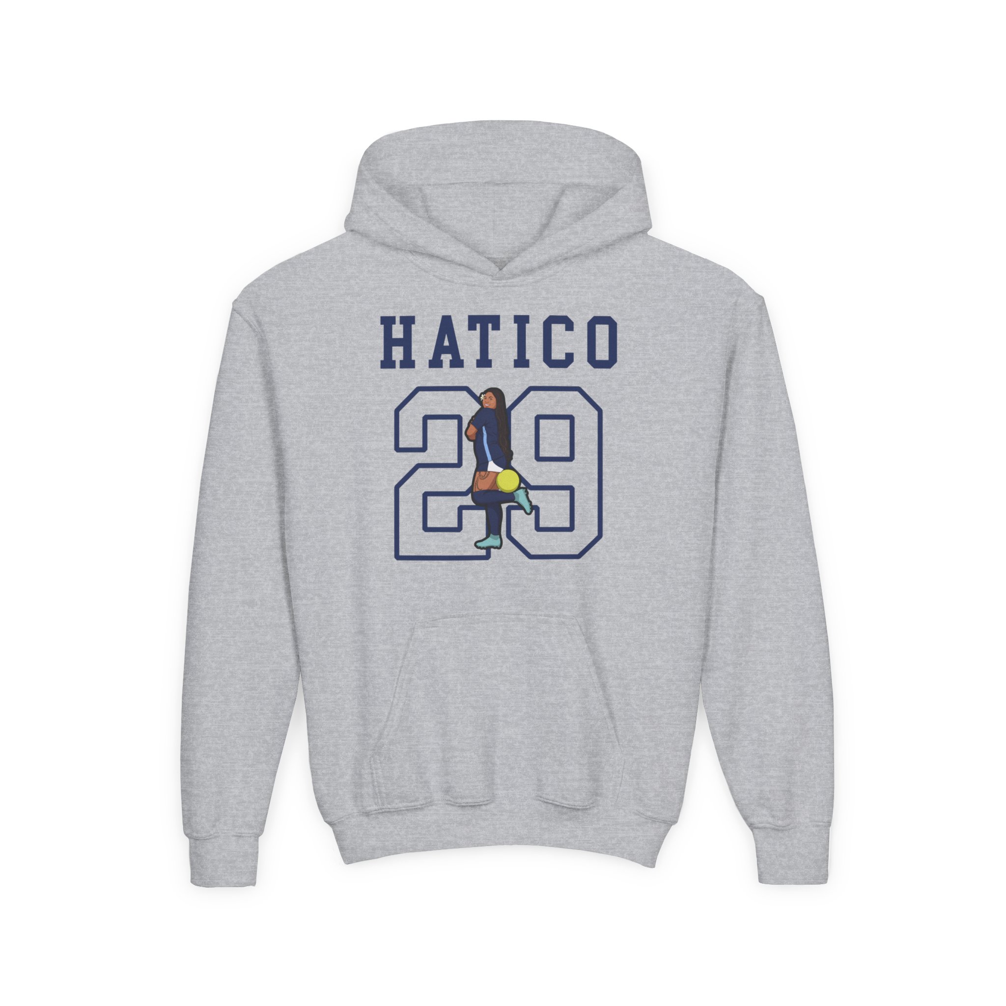 Youth Hoodie — character_shirsey in Grey
