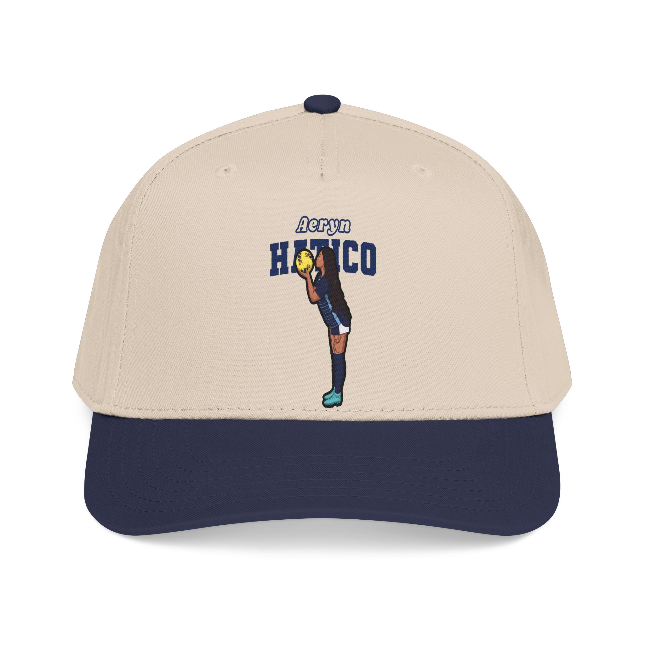 Baseball Cap — character_name_arch in Navy / Natural
