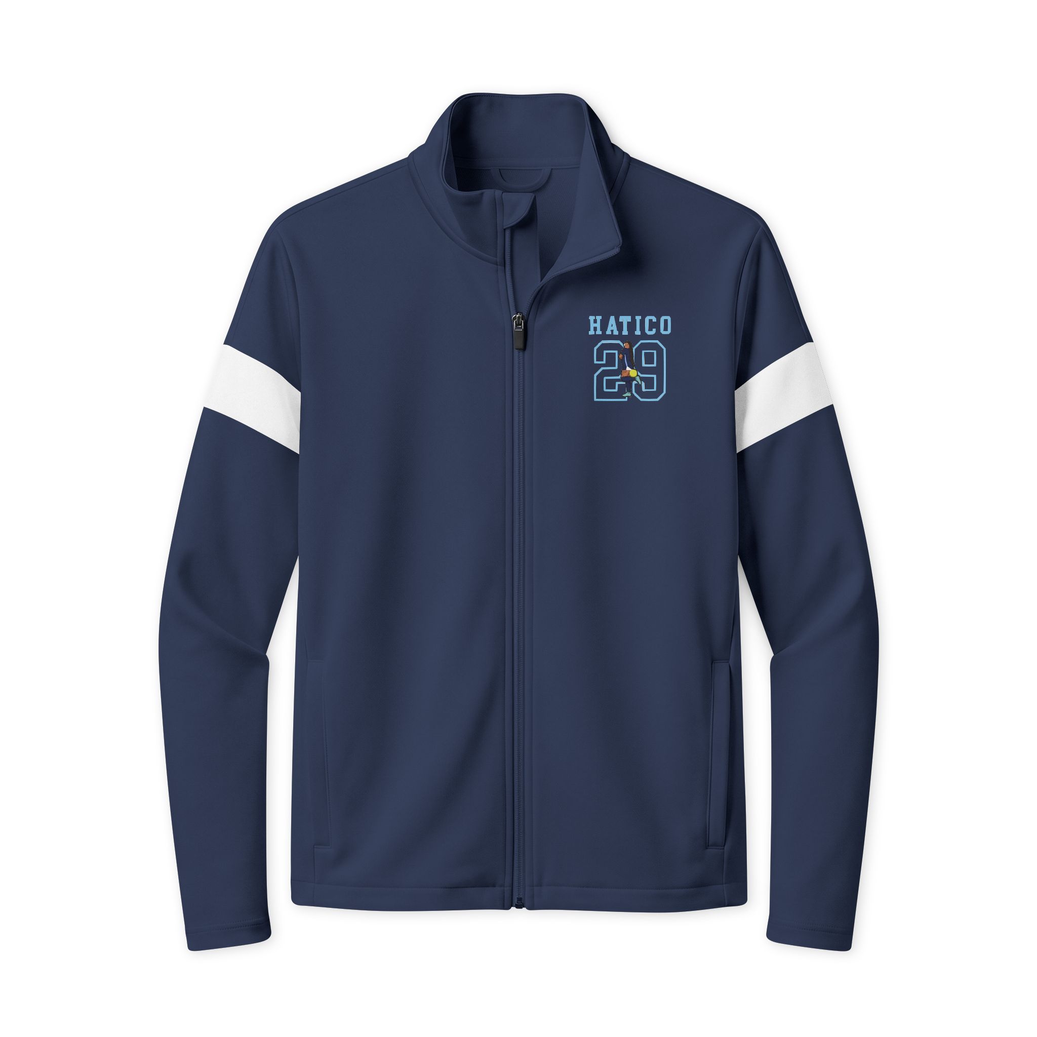Travel Full-Zip Jacket — character_shirsey in True Navy/ White