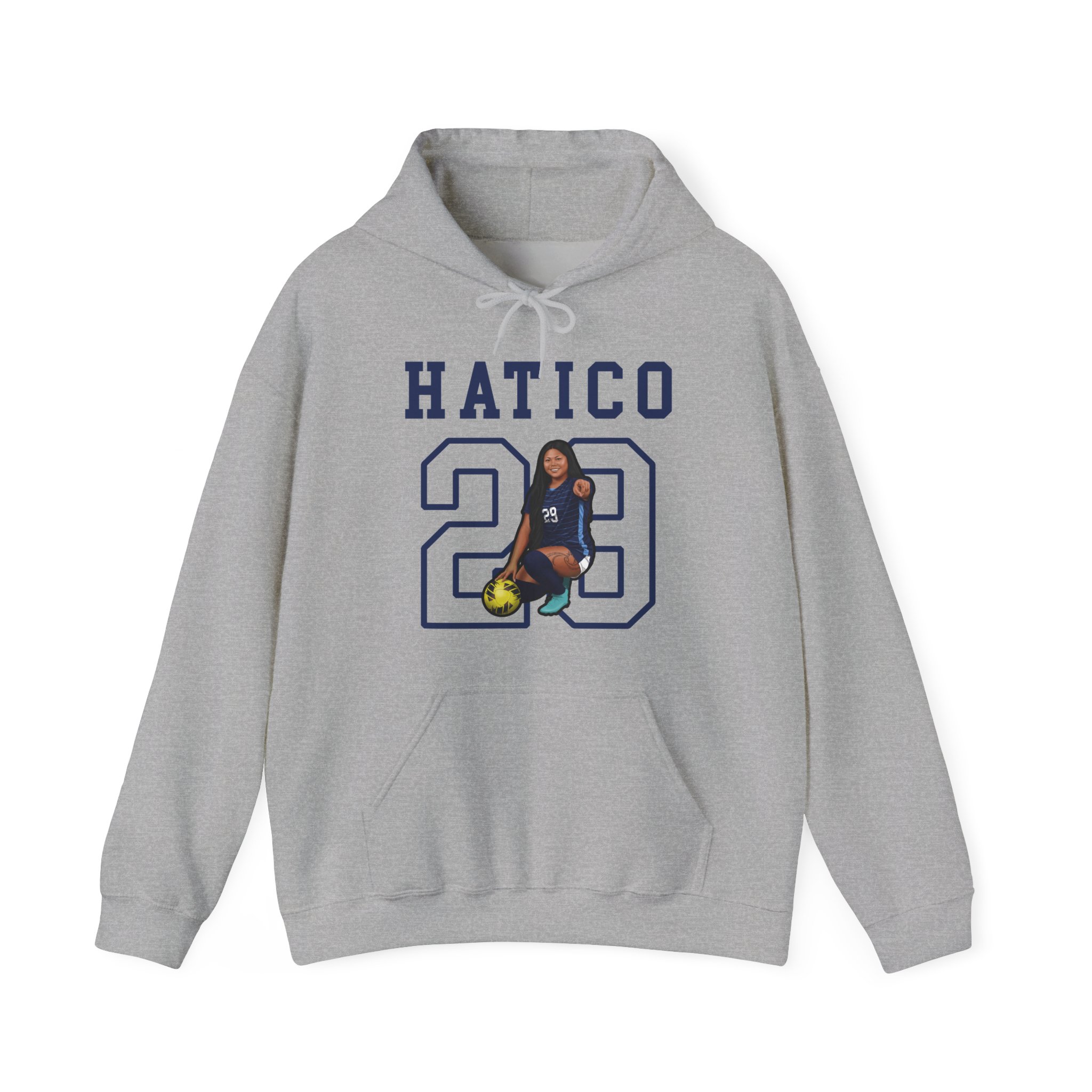 Hoodie — character_shirsey in Grey
