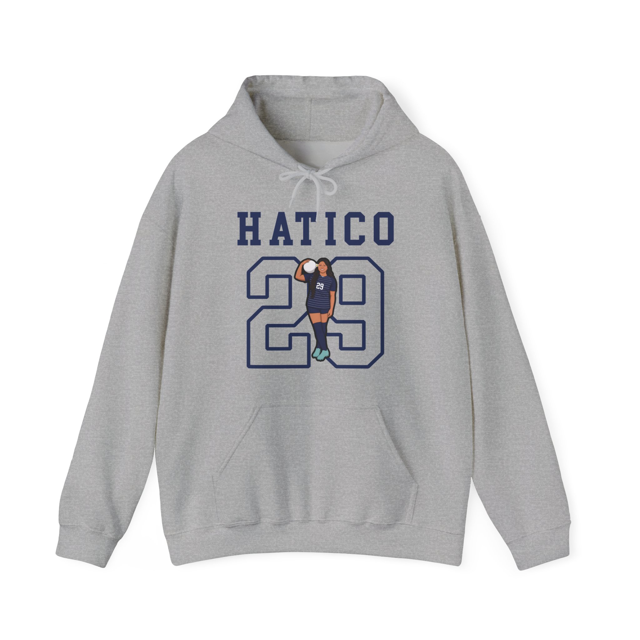 Hoodie — character_shirsey in Grey