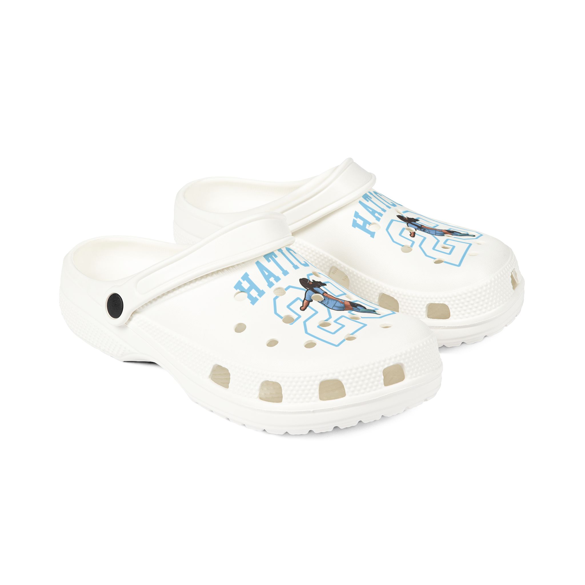Rubber Clogs — character_shirsey in White