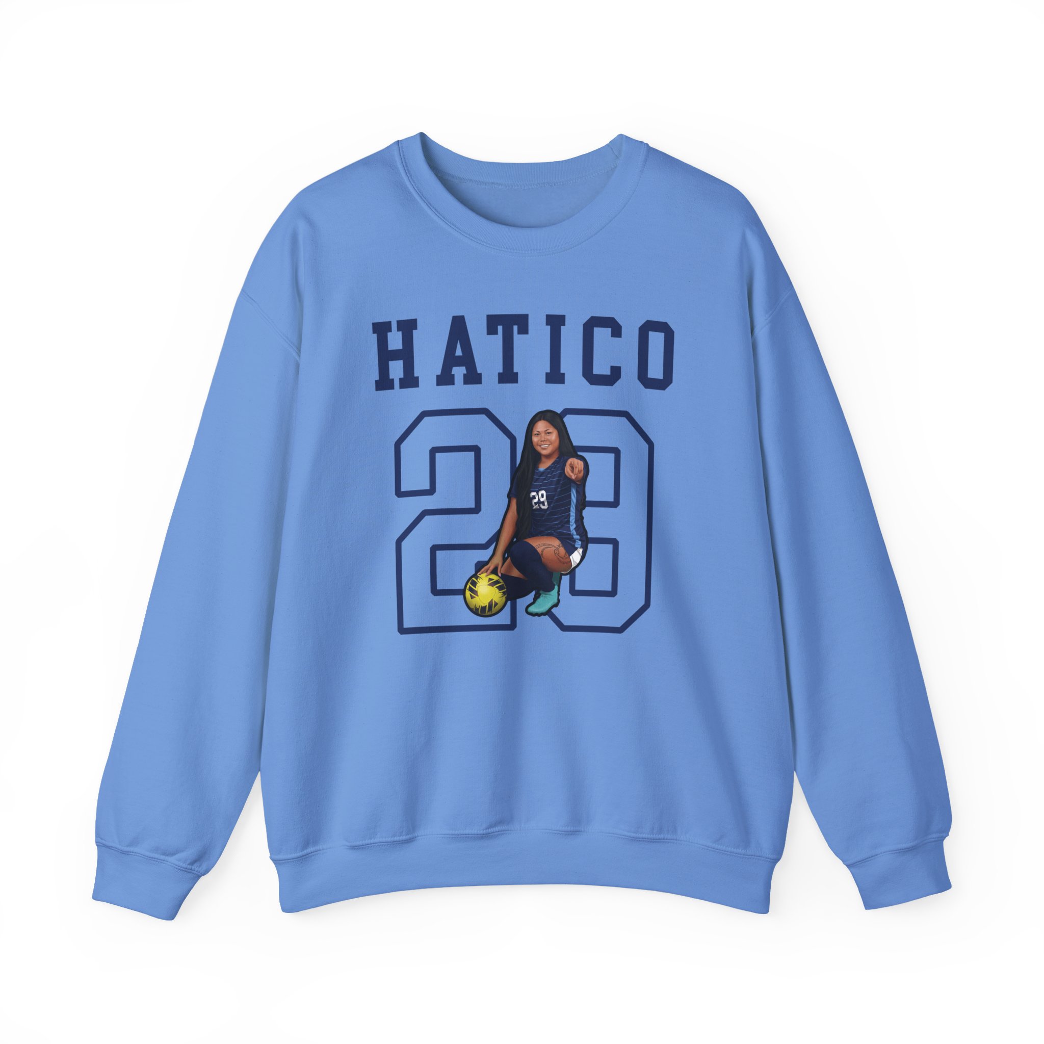 Crewneck Sweatshirt — character_shirsey in Blue