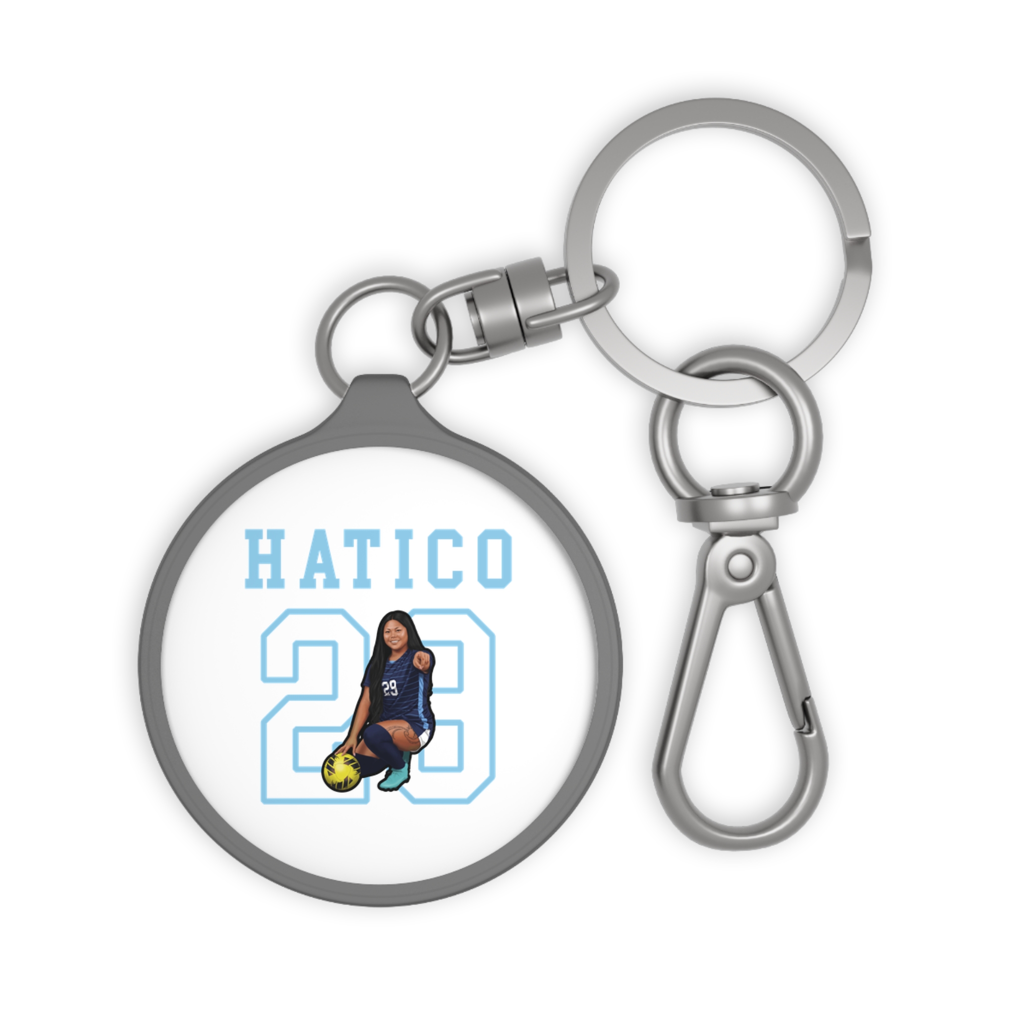 Keychain — character_shirsey in Grey
