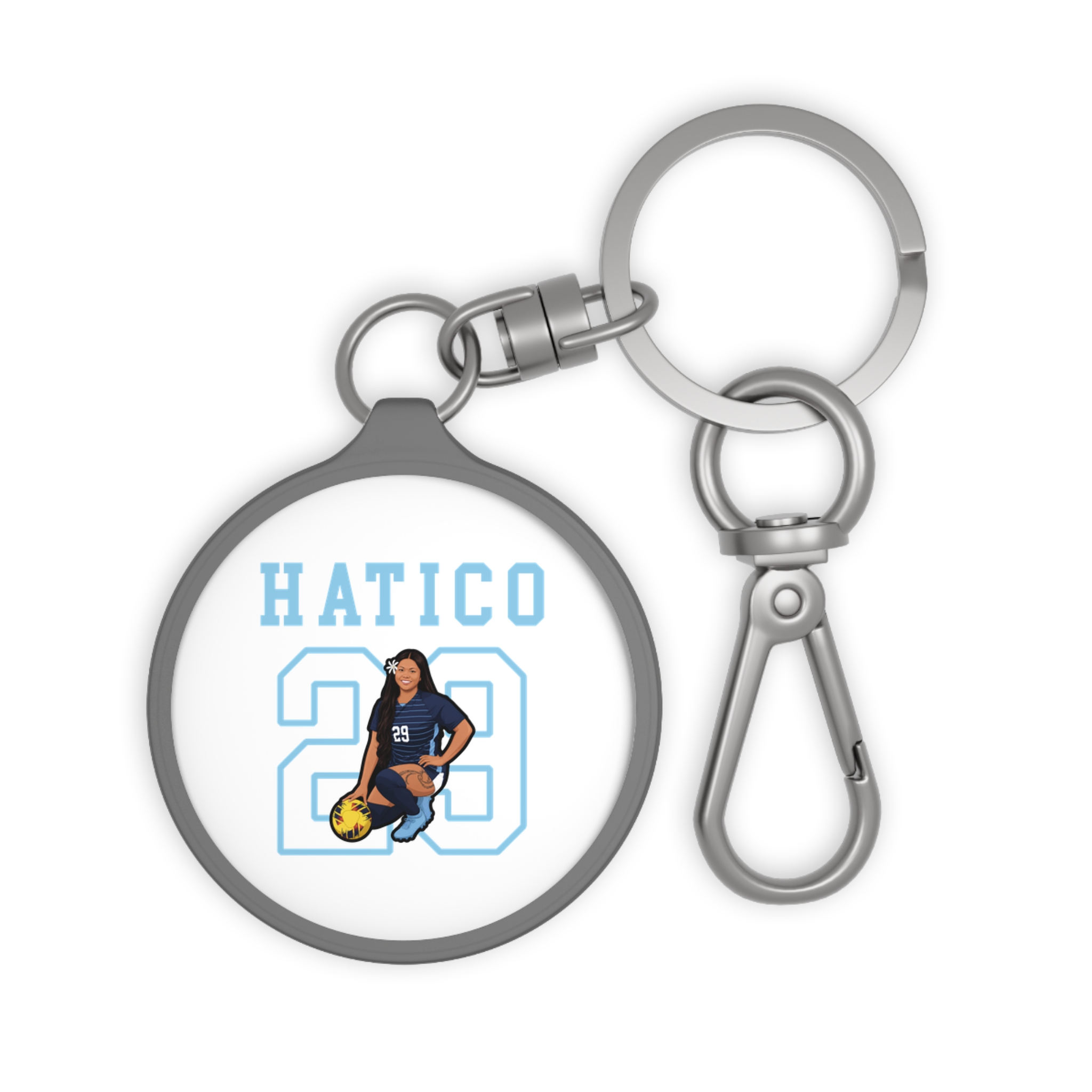 Keychain — character_shirsey in Grey