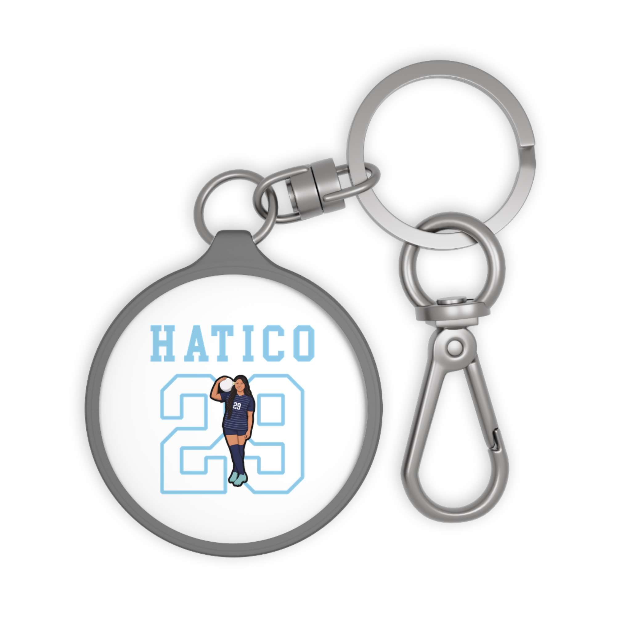 Keychain — character_shirsey in Grey