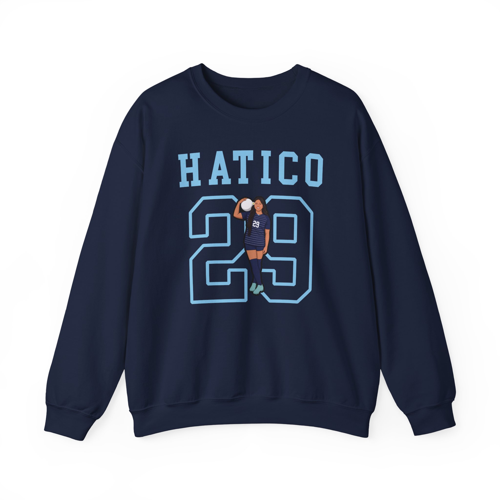 Crewneck Sweatshirt — character_shirsey in Navy