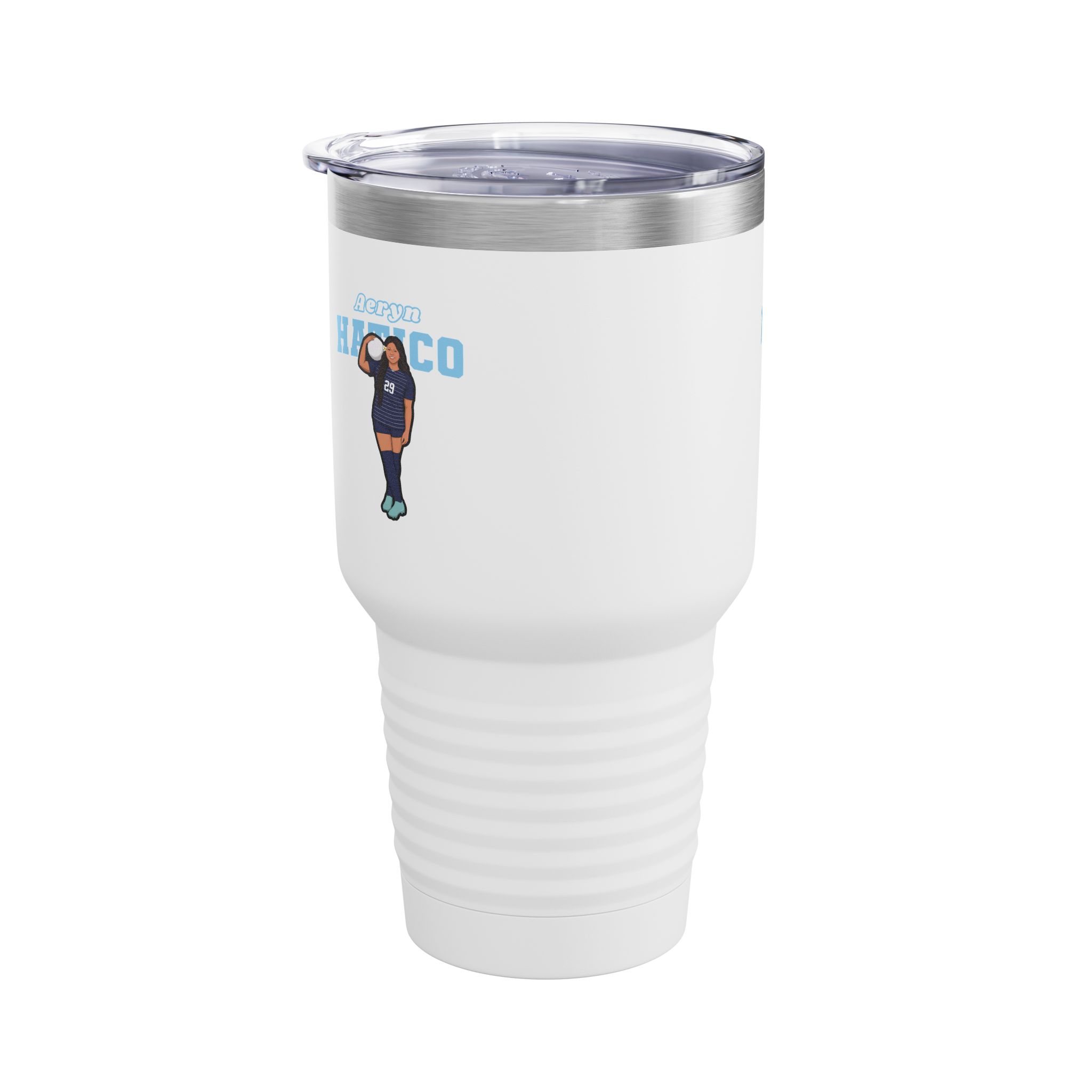 30oz Tumbler — character_name_arch in White