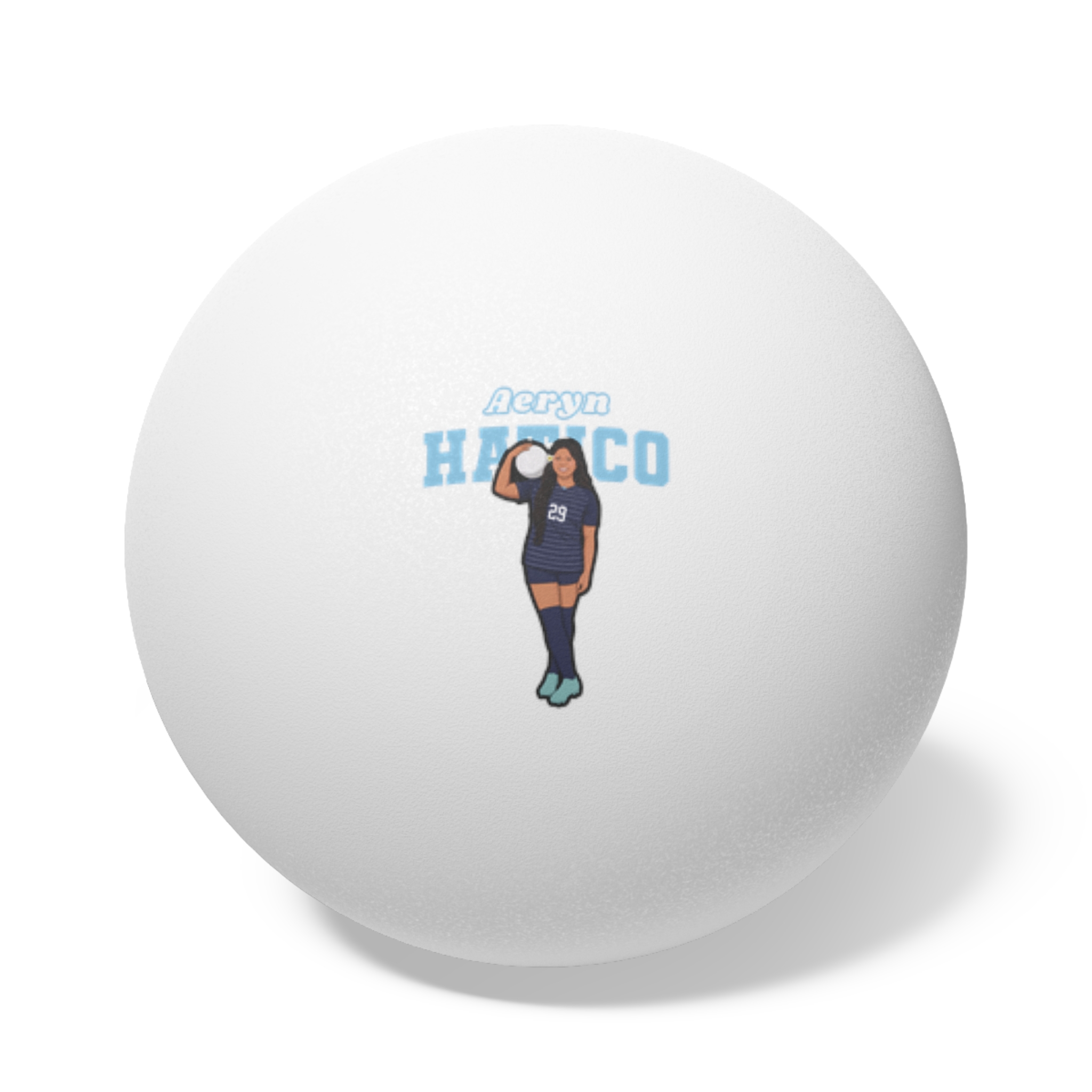 Ping Pong Balls, 6 pcs — character_name_arch in White