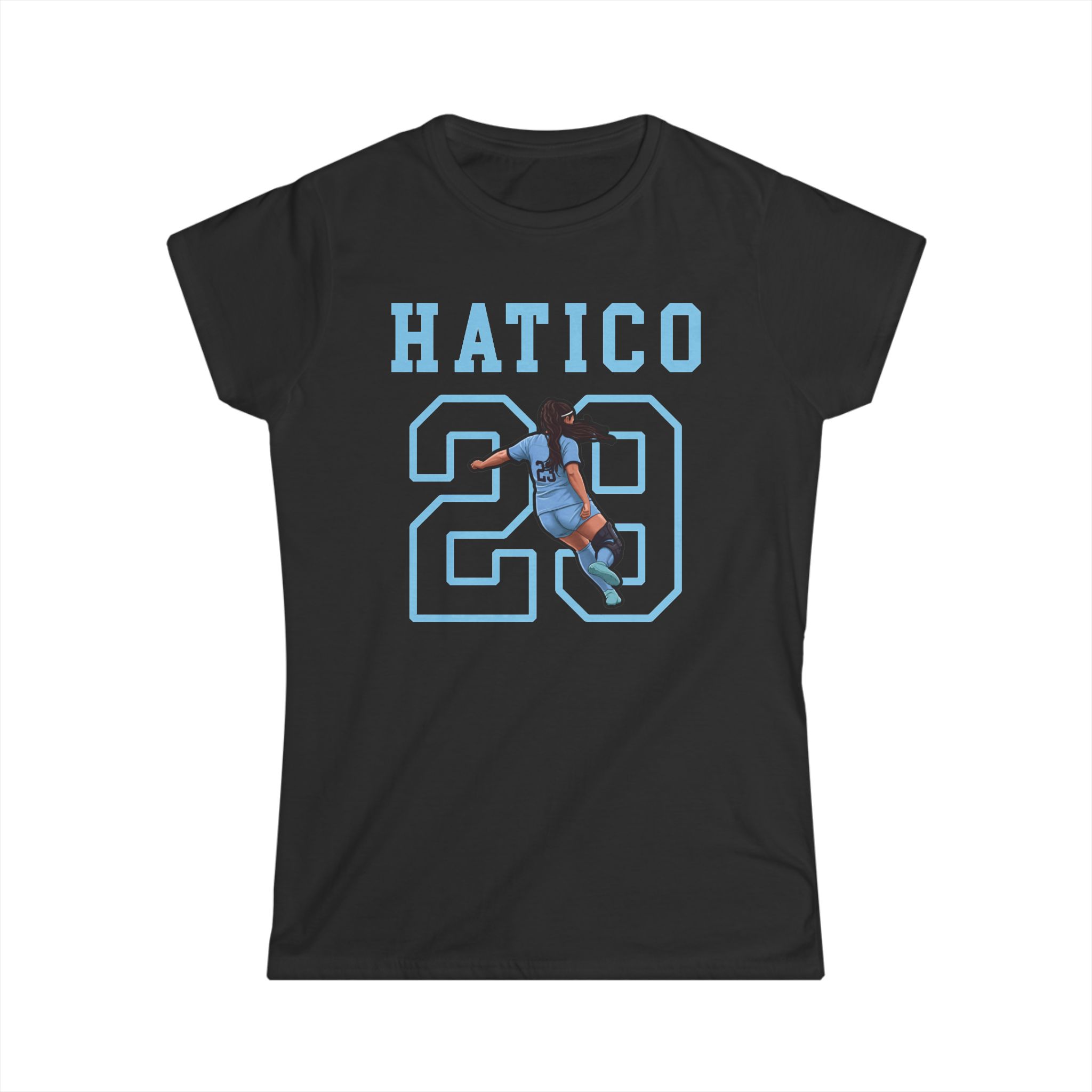 Women's Softstyle Tee — character_shirsey in Black