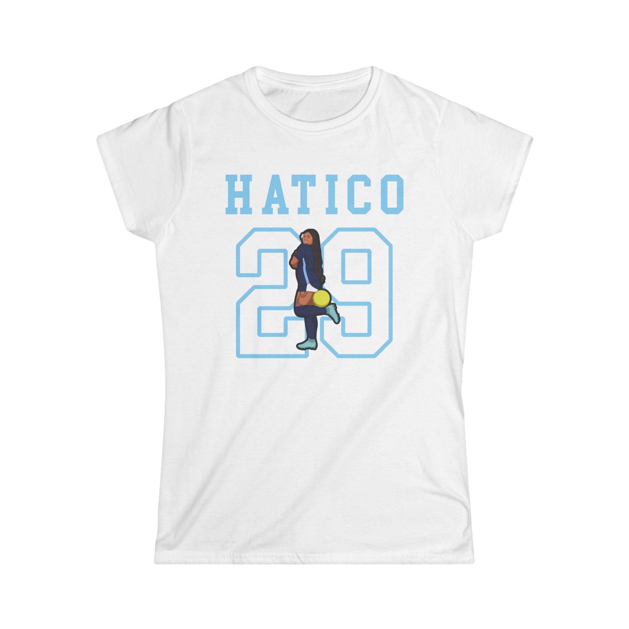 Women's Softstyle Tee — character_shirsey in White