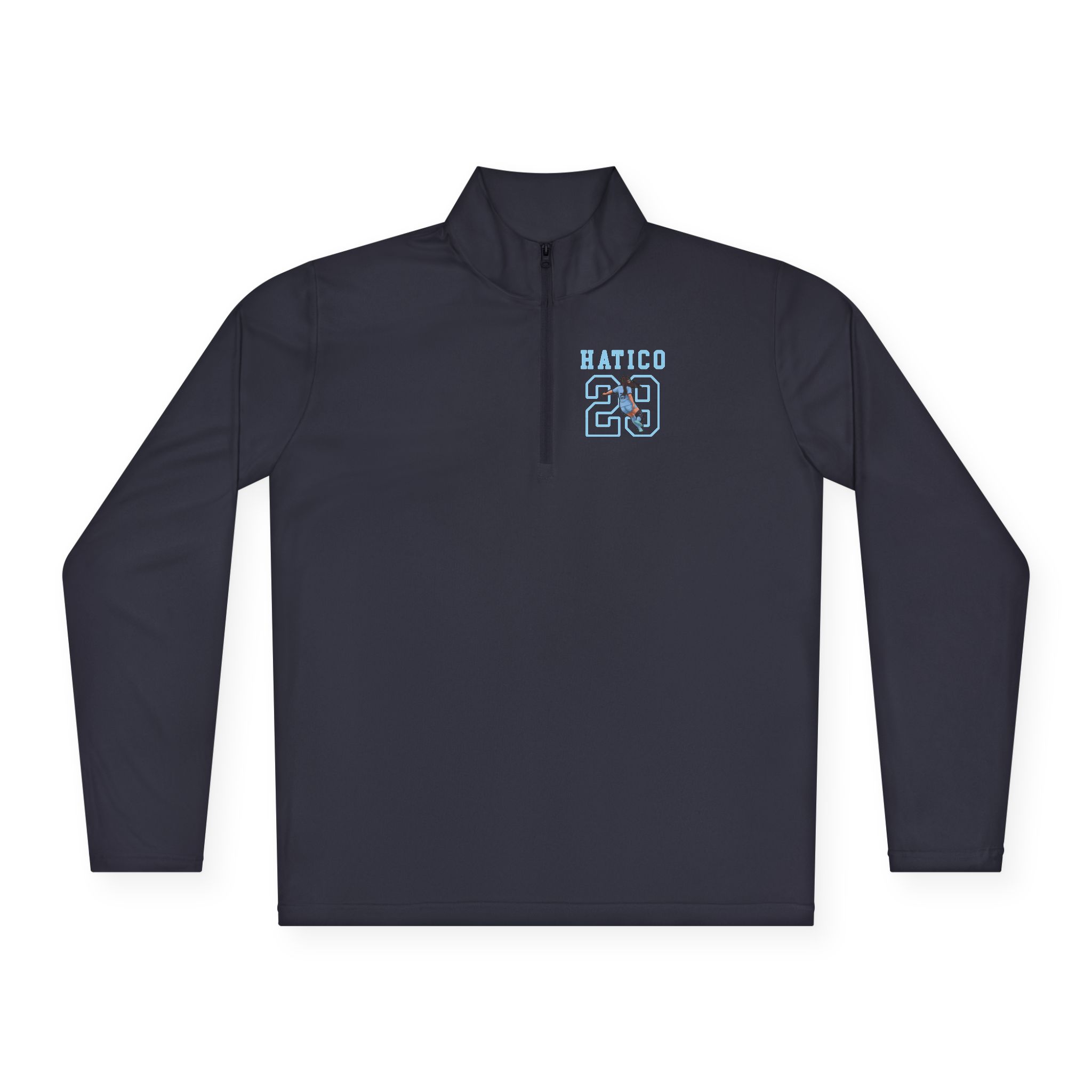 Q-Zip Pullover — character_shirsey in Navy