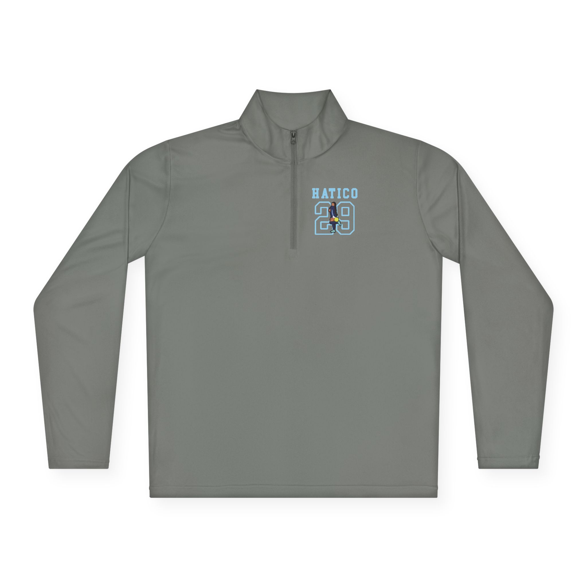Q-Zip Pullover — character_shirsey in Grey