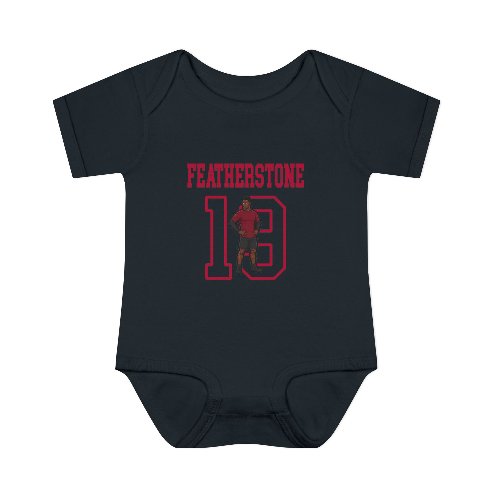 Baby Onesie — character_shirsey in Black