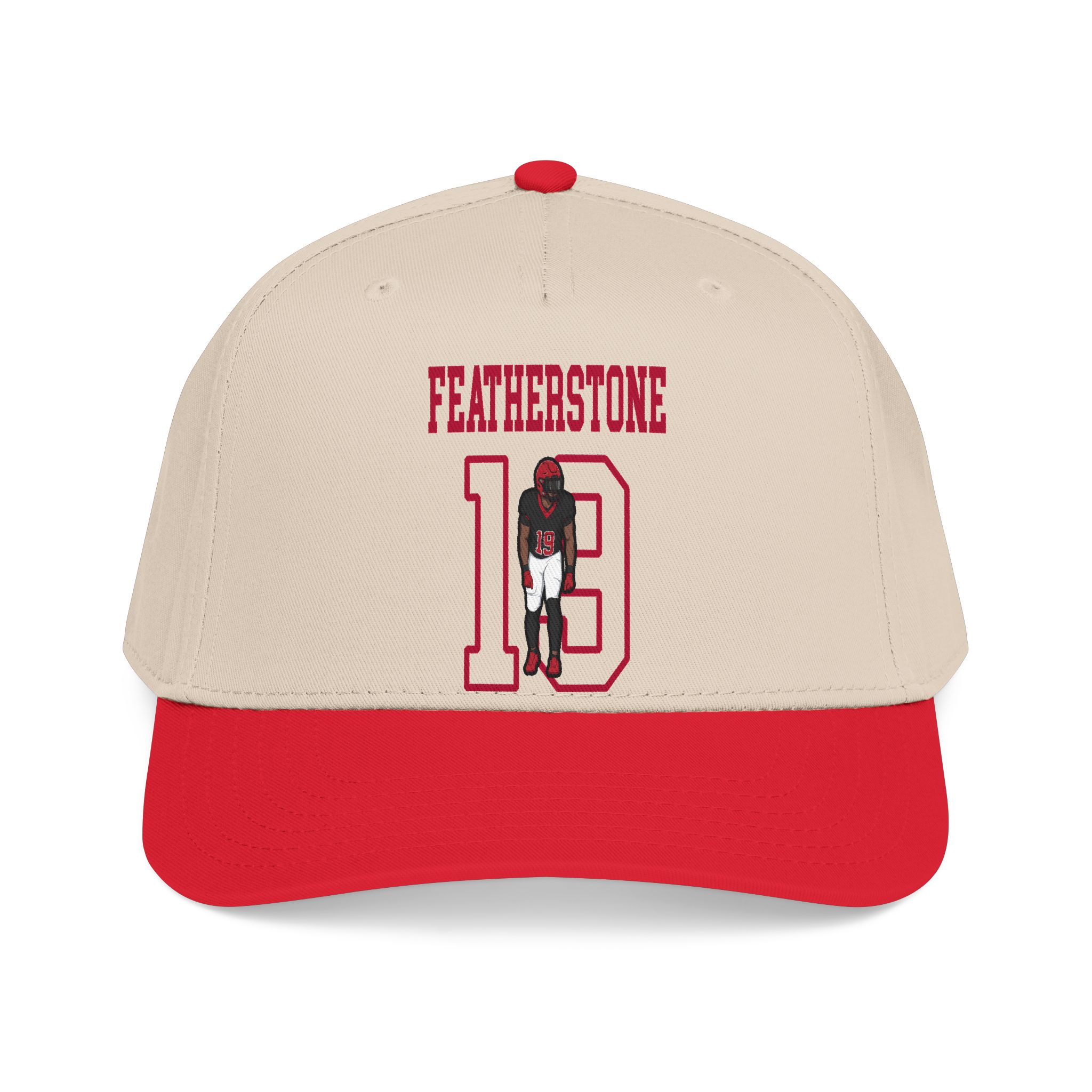 Baseball Cap — character_shirsey in Red / Natural