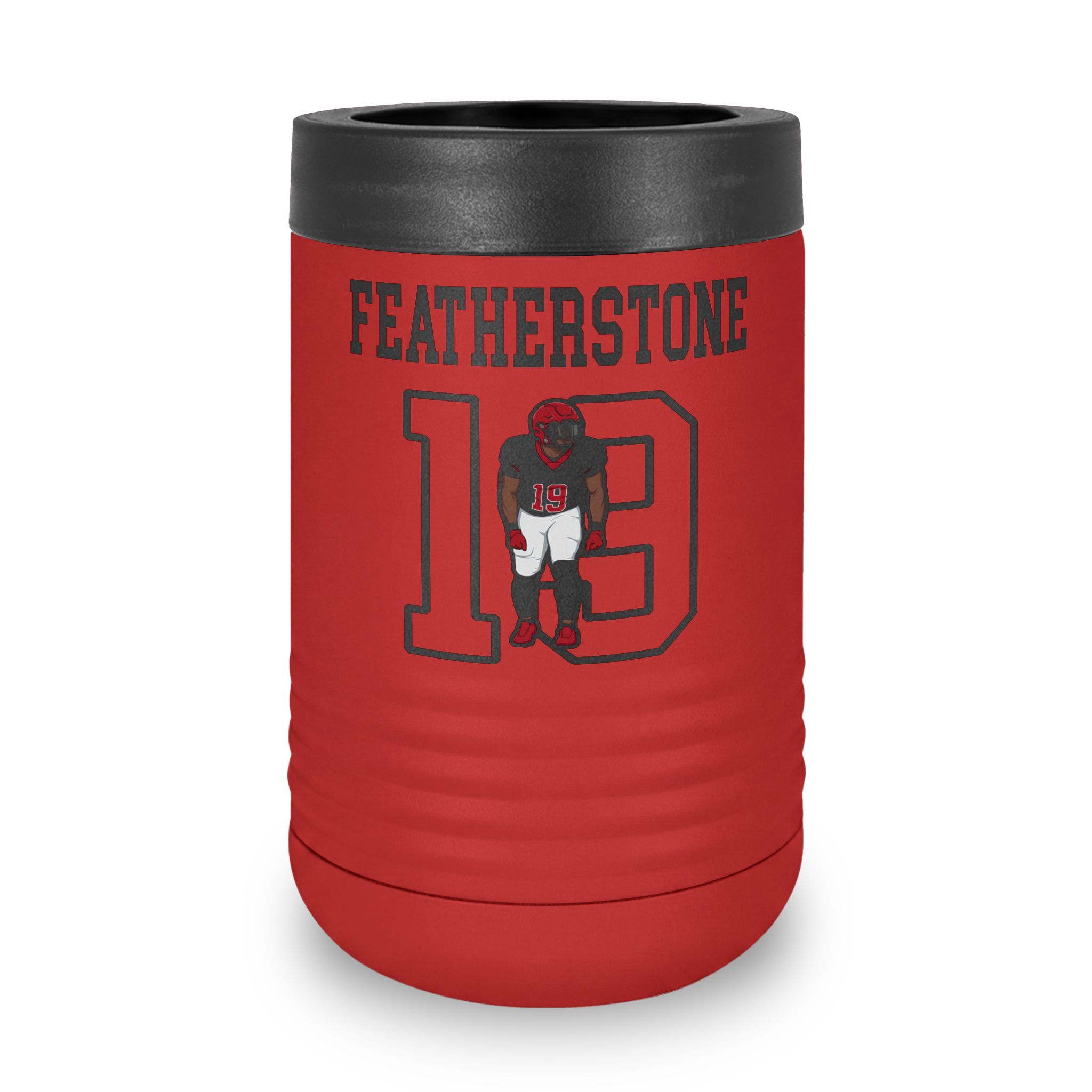 Stainless Can Cooler — character_shirsey in Red