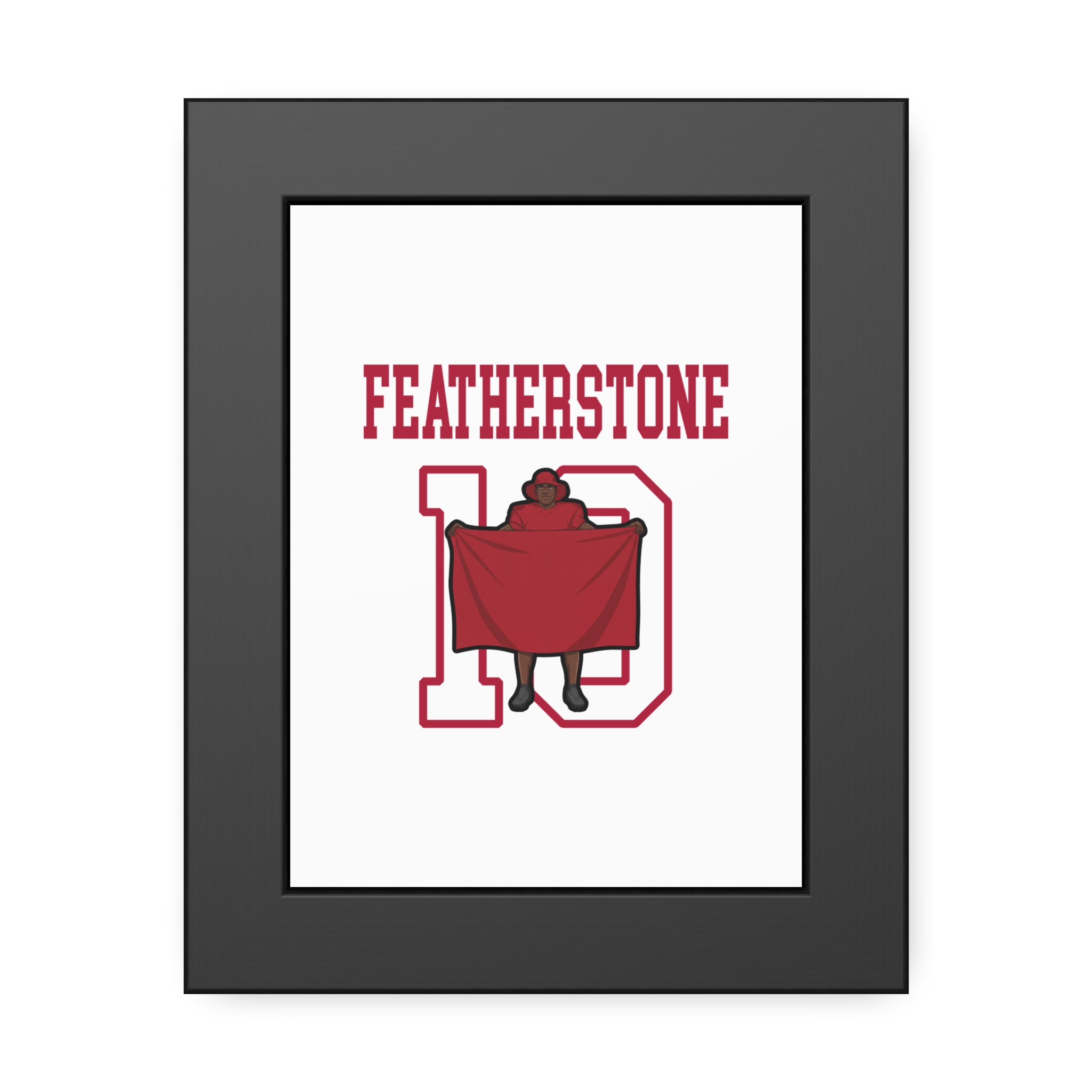 Framed Poster — character_shirsey in Black