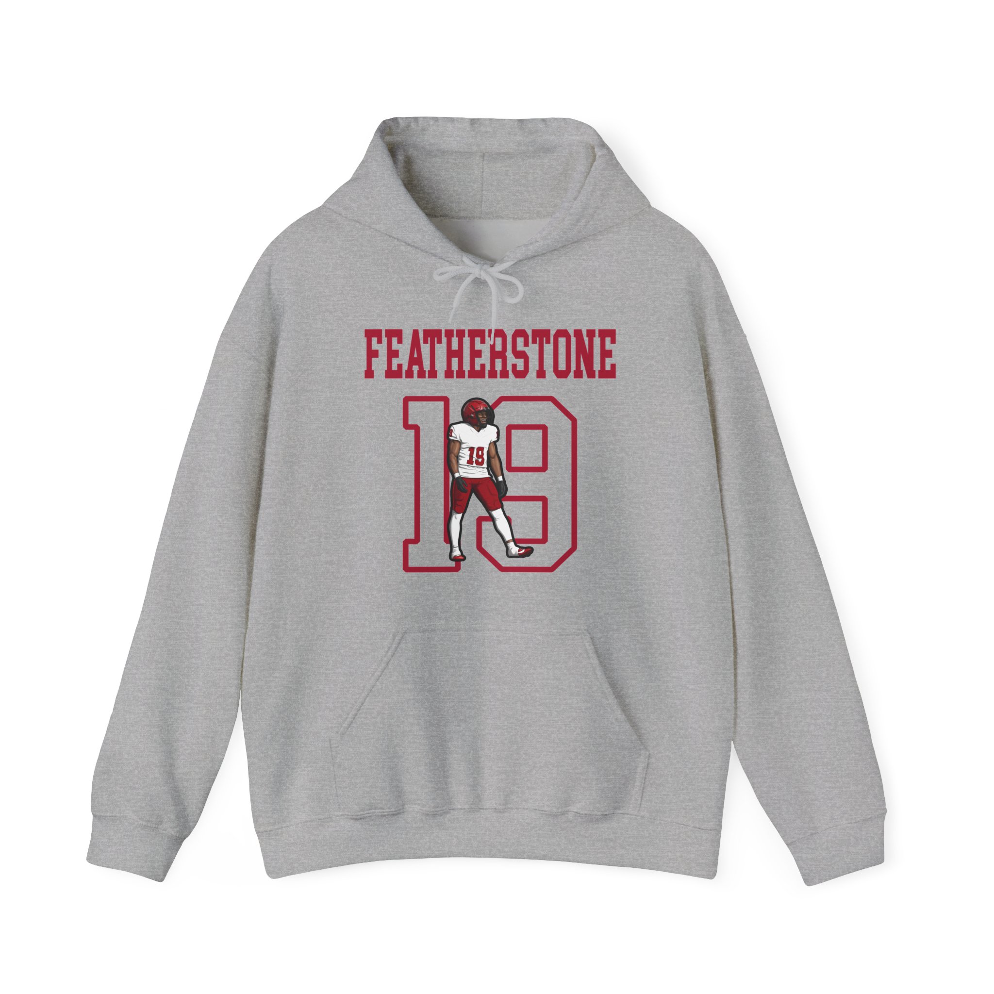Hoodie — character_shirsey in Grey