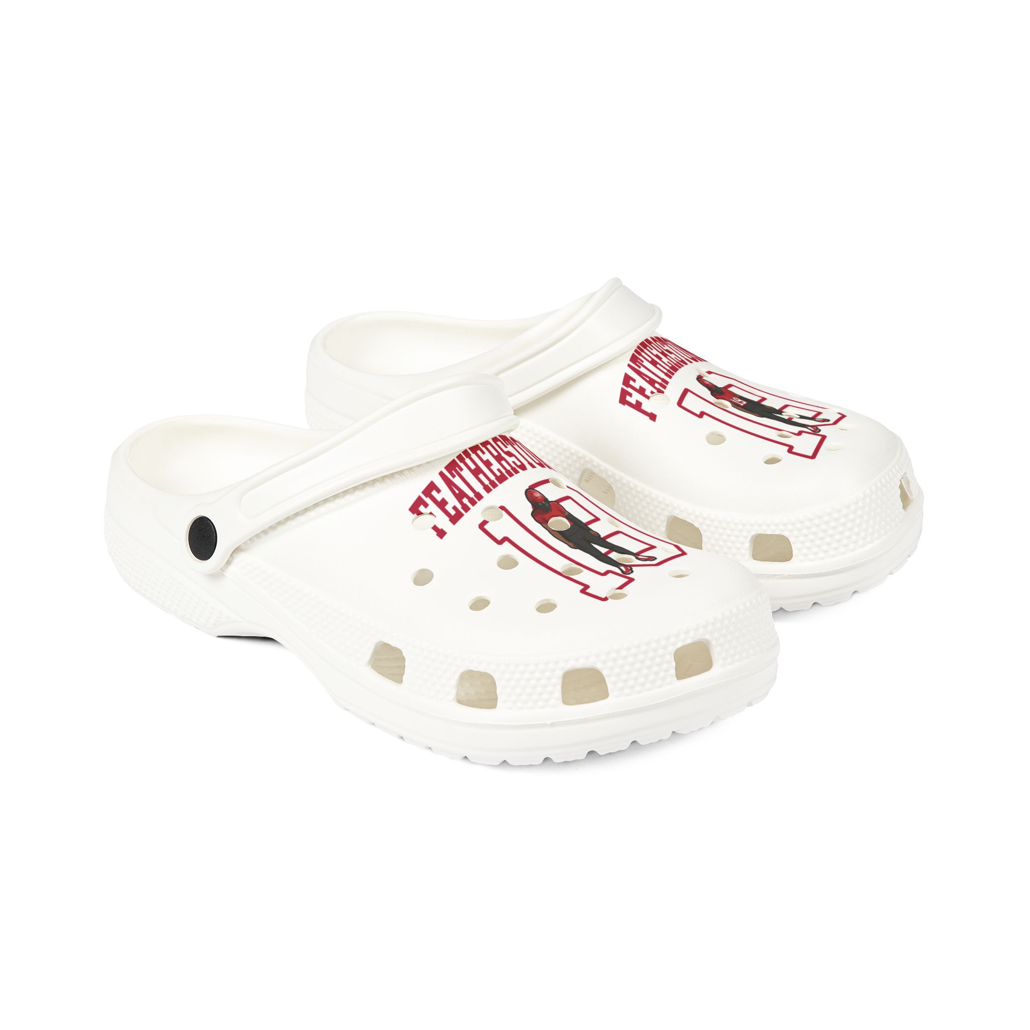 Rubber Clogs — character_shirsey in White