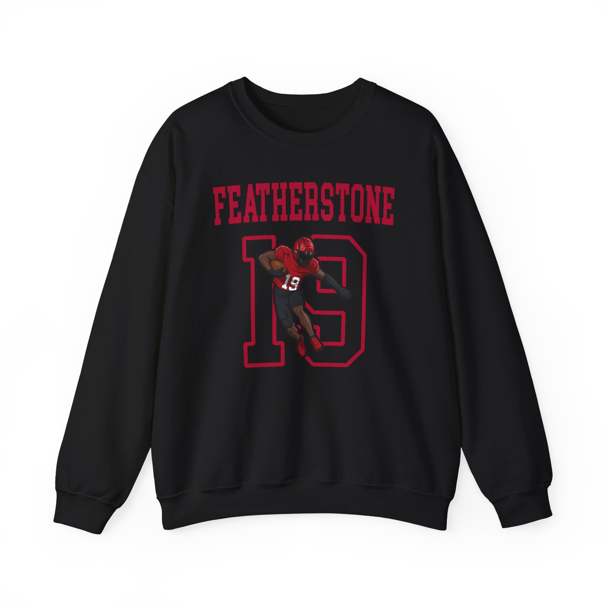 Crewneck Sweatshirt — character_shirsey in Black