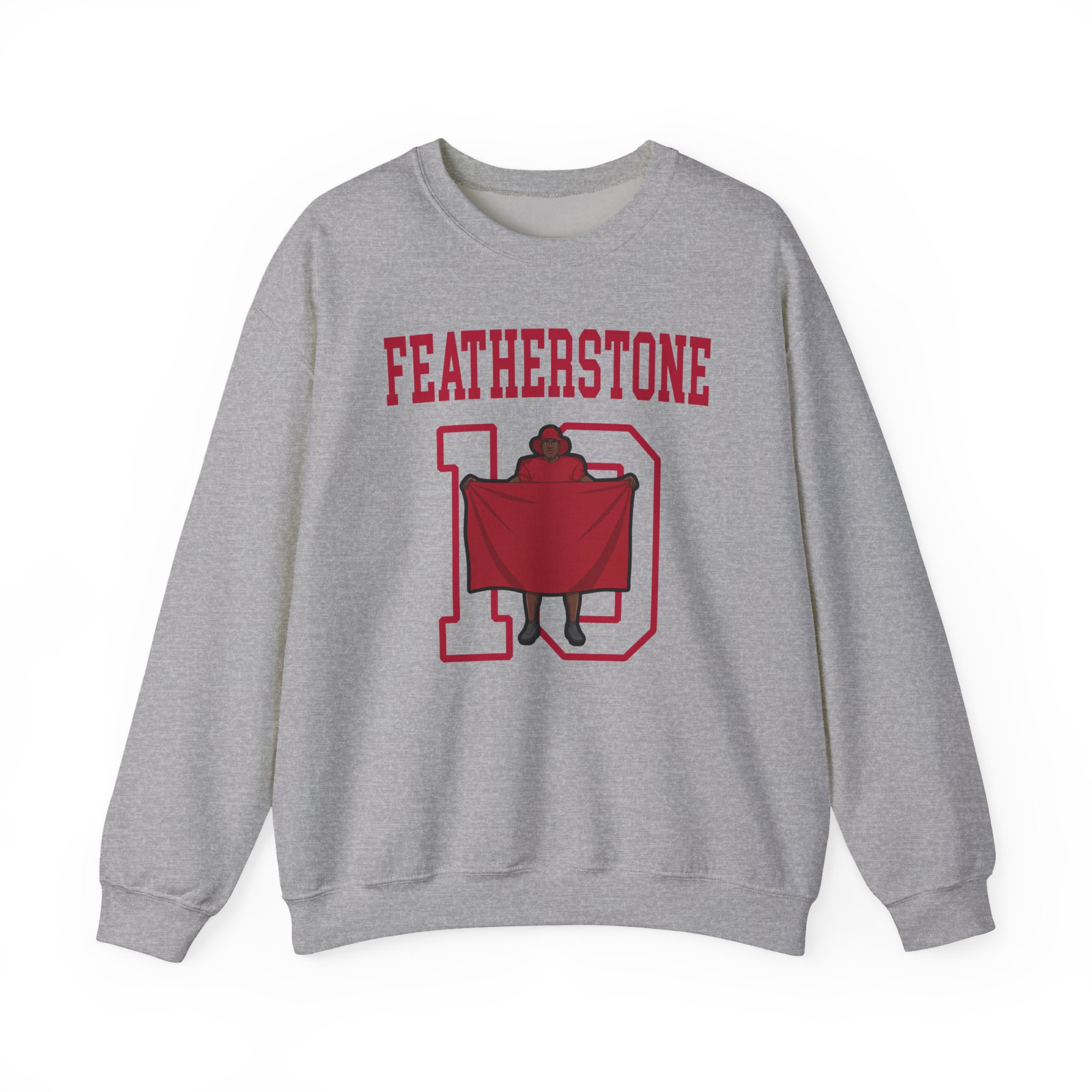Crewneck Sweatshirt — character_shirsey in Grey