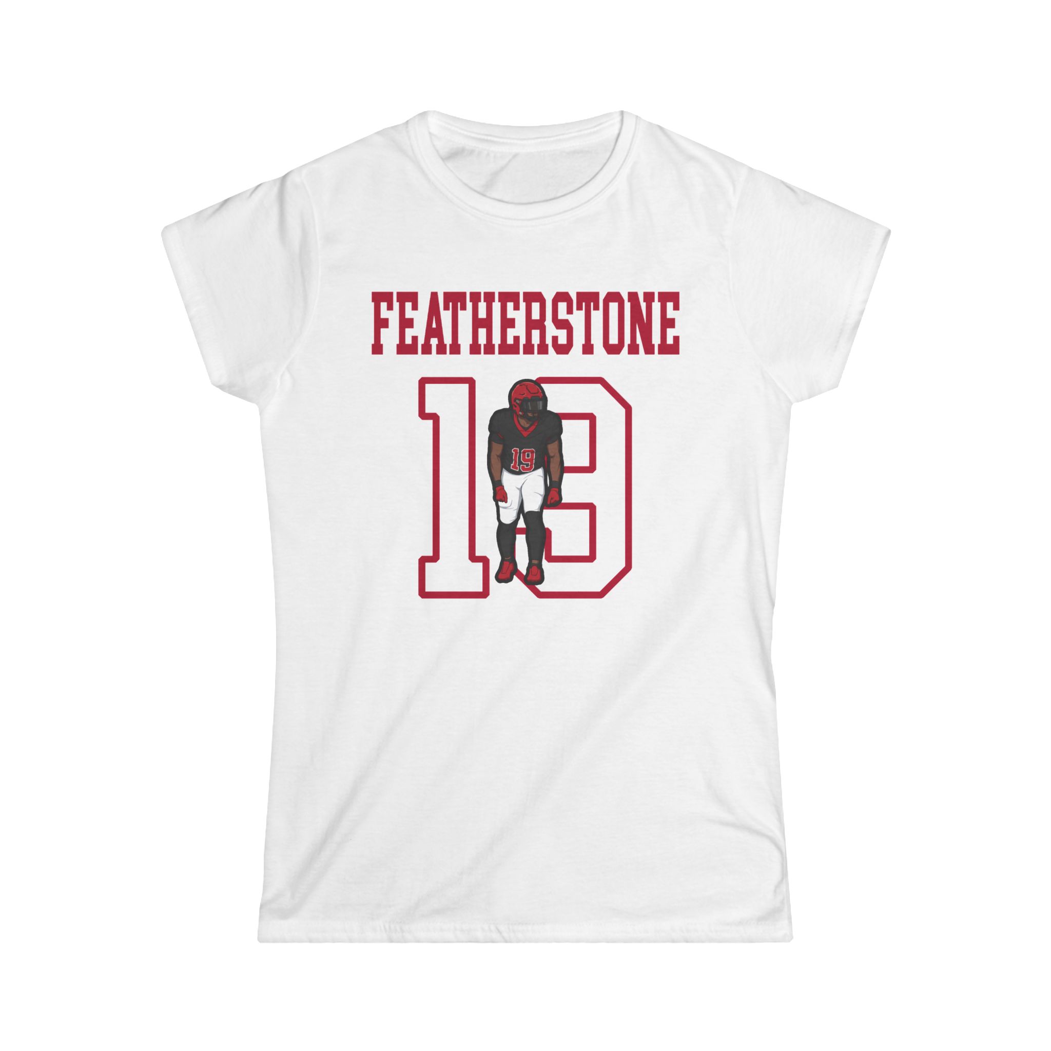Women's Softstyle Tee — character_shirsey in White
