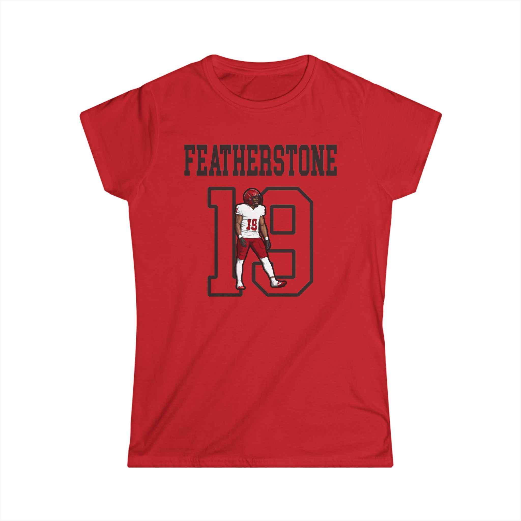 Women's Softstyle Tee — character_shirsey in Red