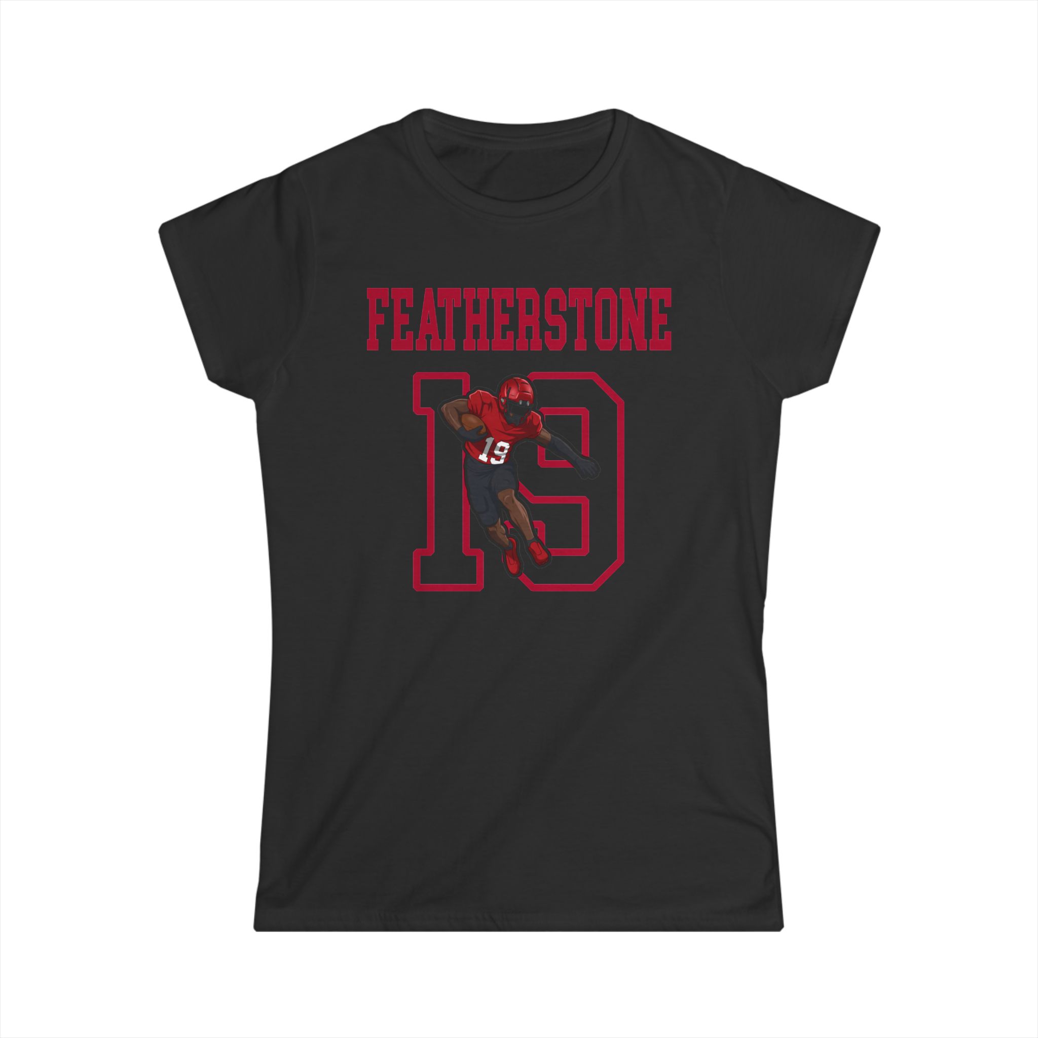 Women's Softstyle Tee — character_shirsey in Black