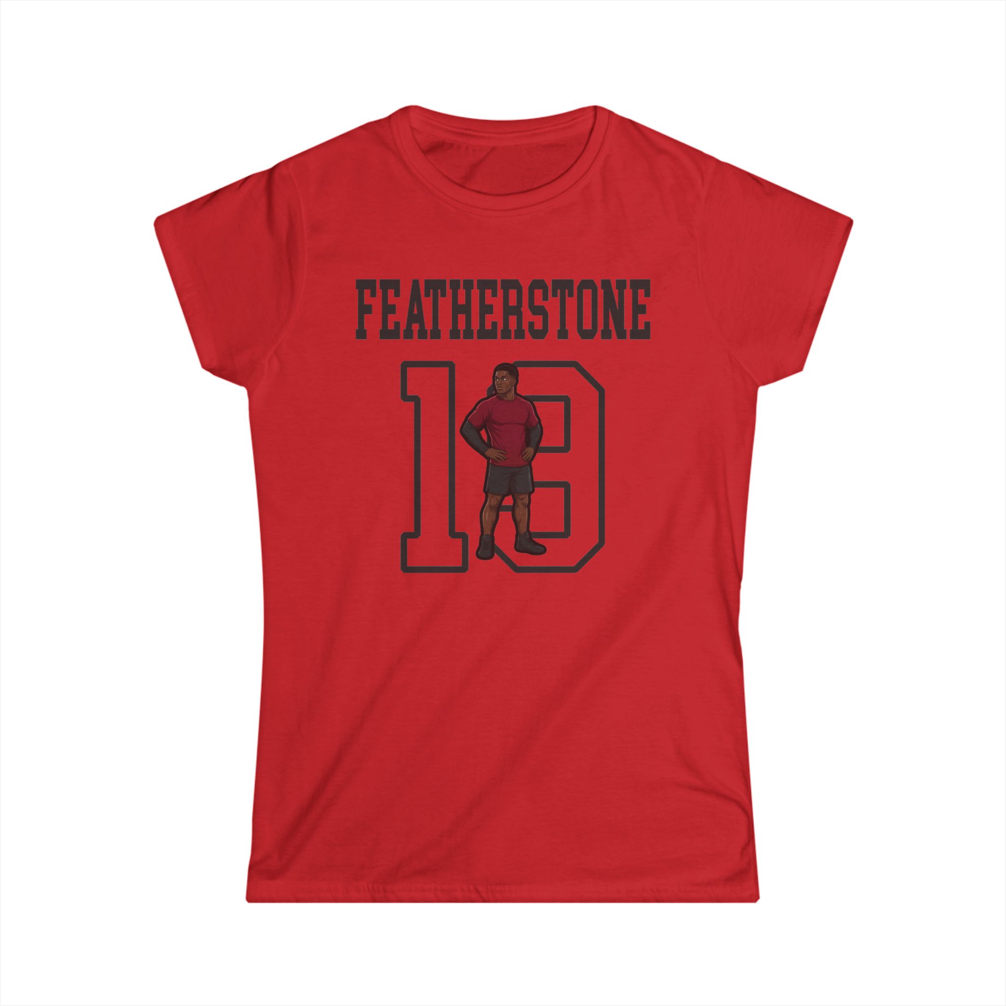 Women's Softstyle Tee — character_shirsey in Red