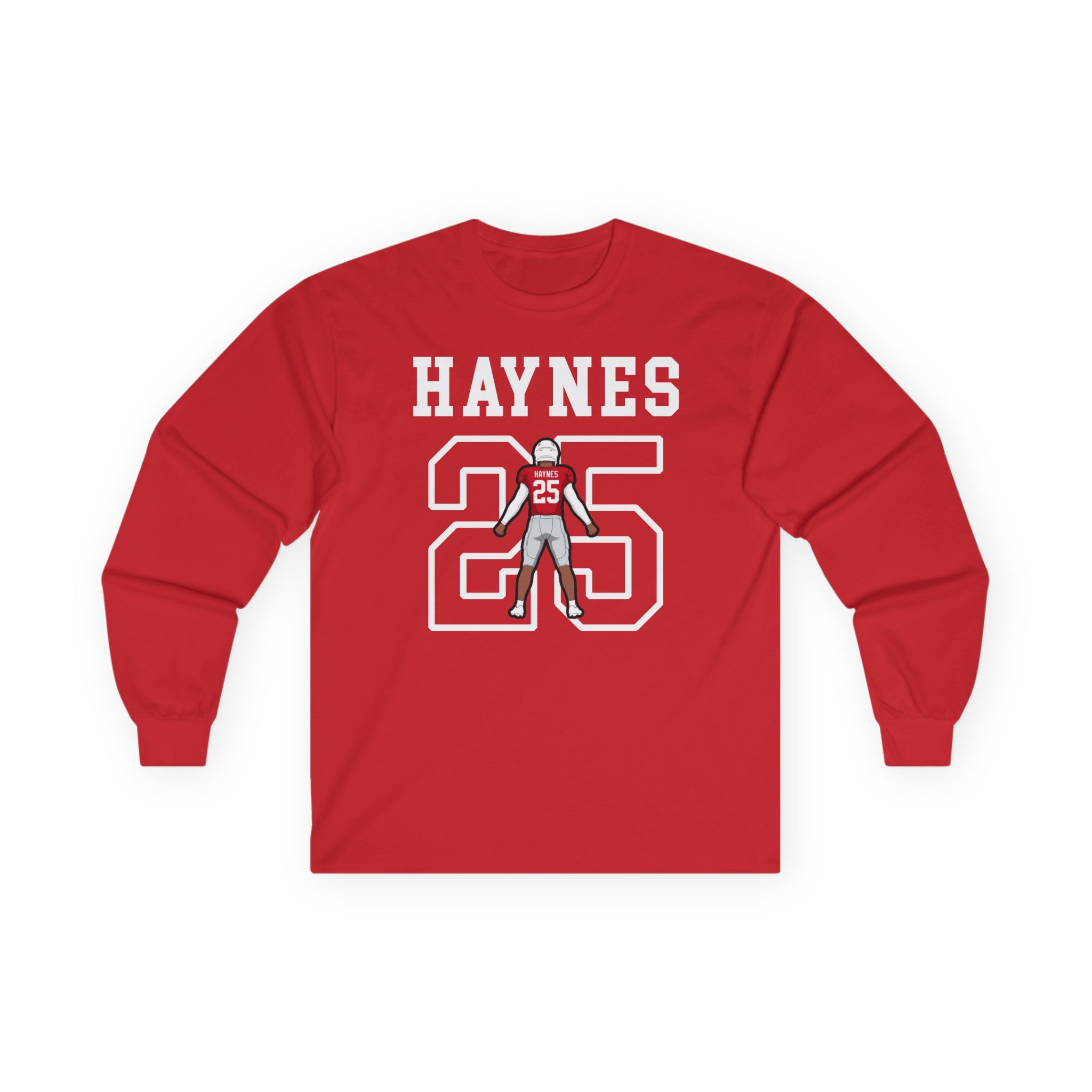Long Sleeve Tee — character_shirsey in Red