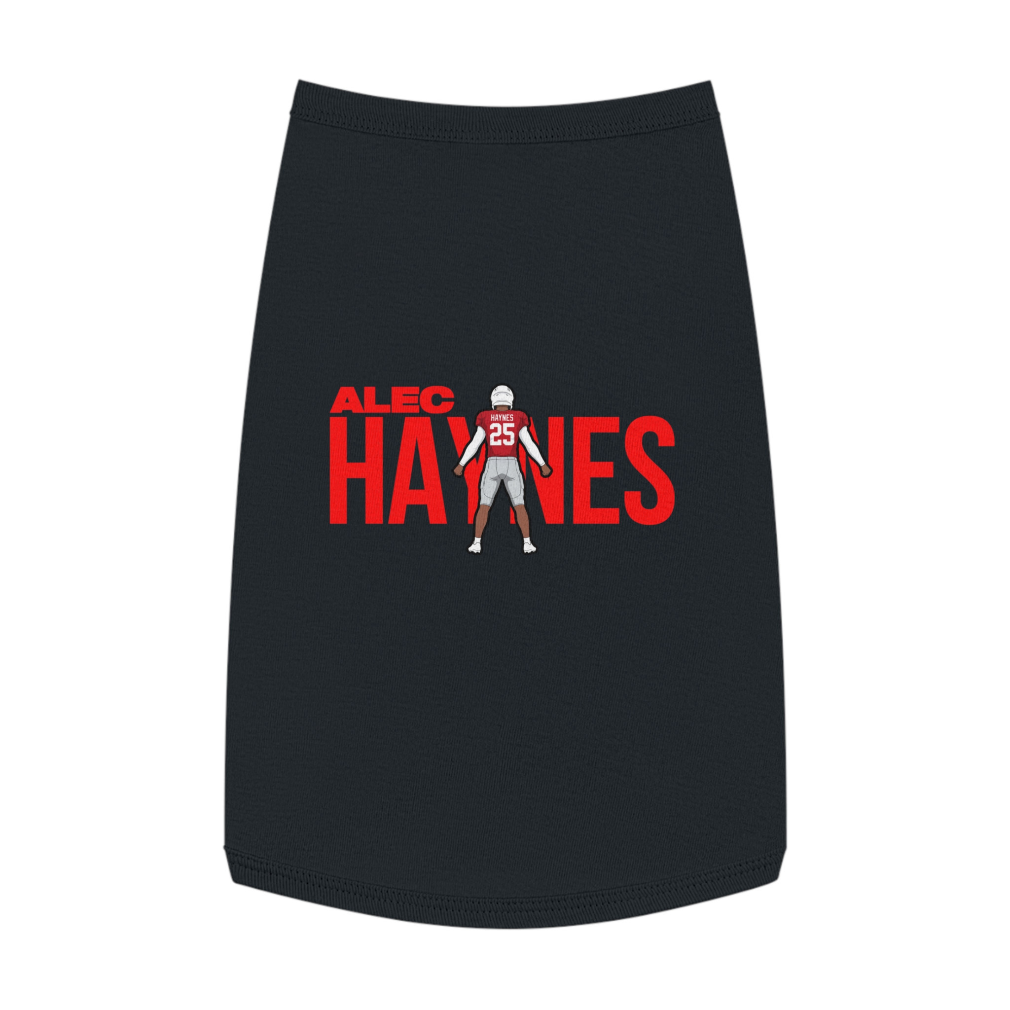 Pet Tank Top — character_player_name in Black