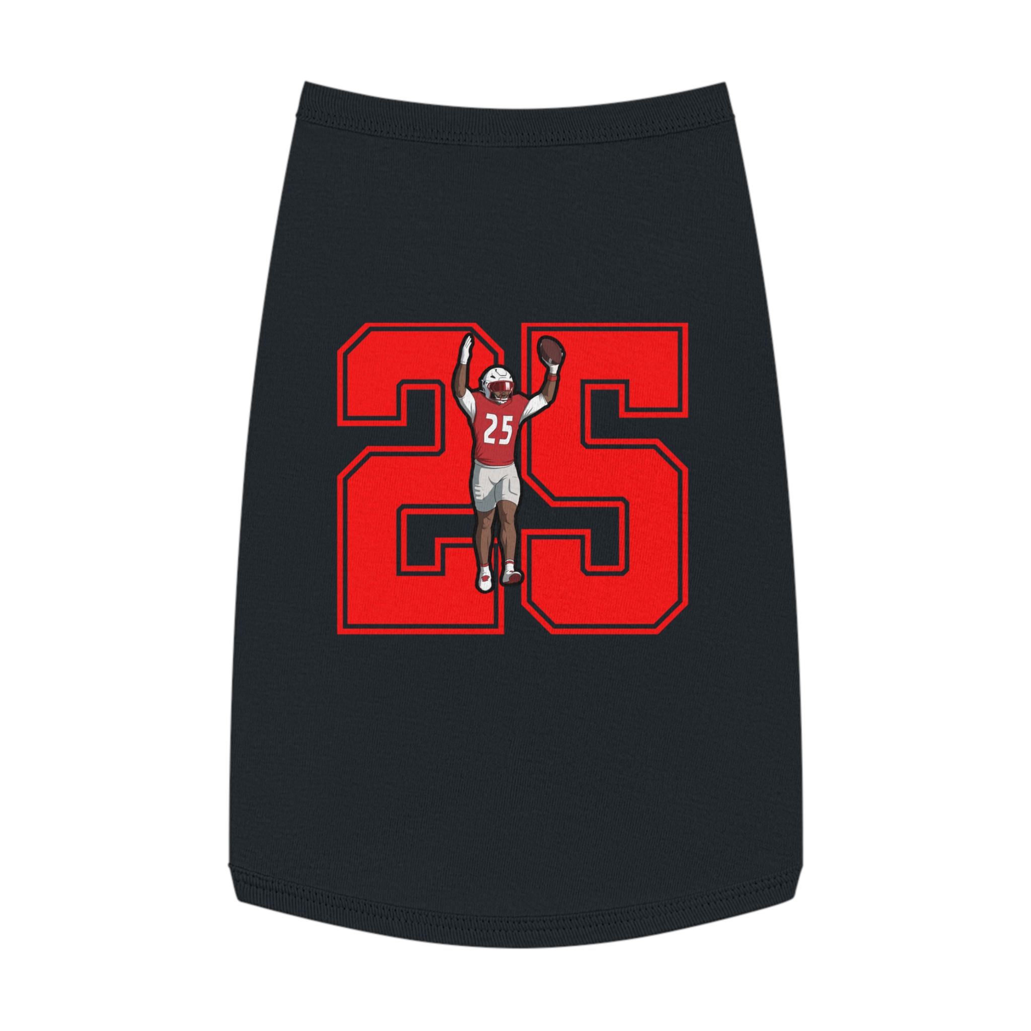 Pet Tank Top — character_number in Black