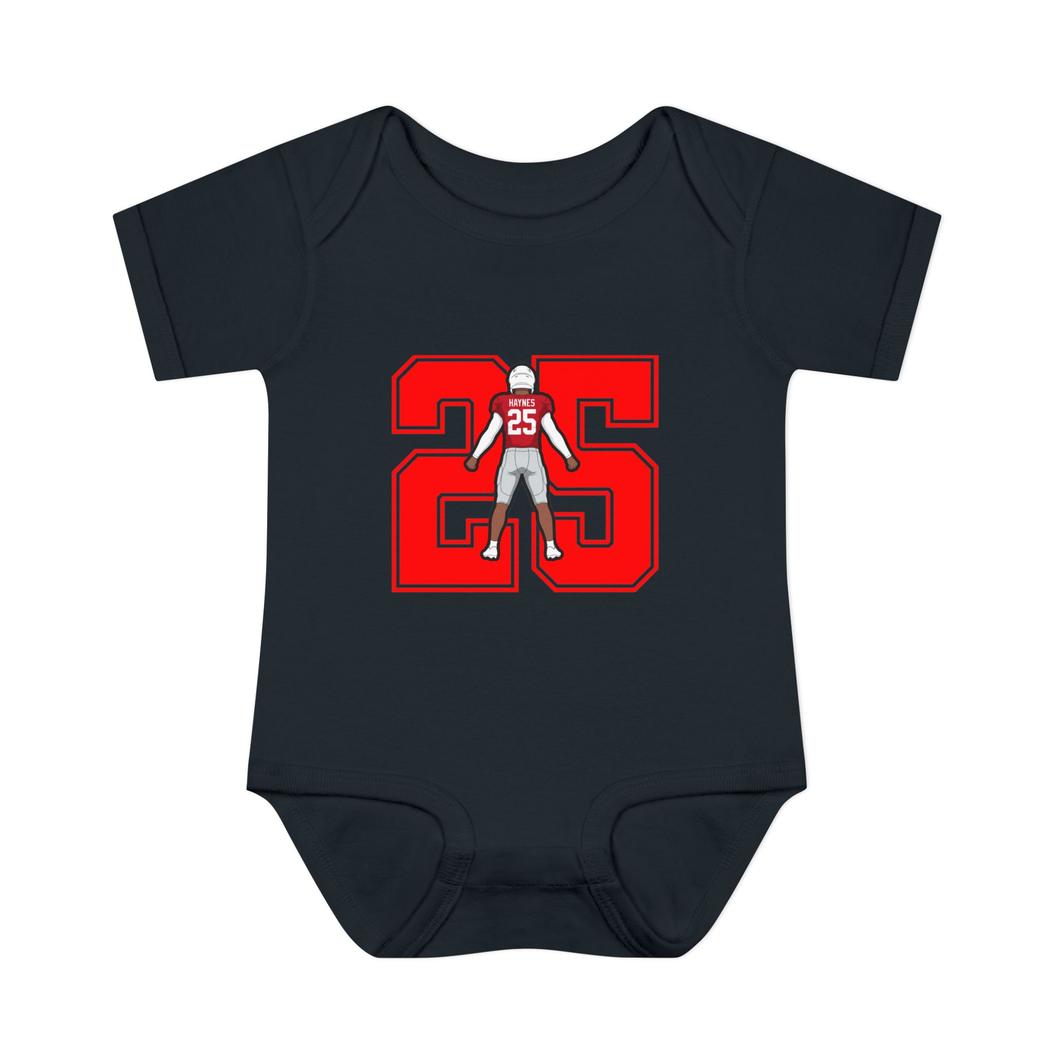 Baby Onesie — character_number in Black