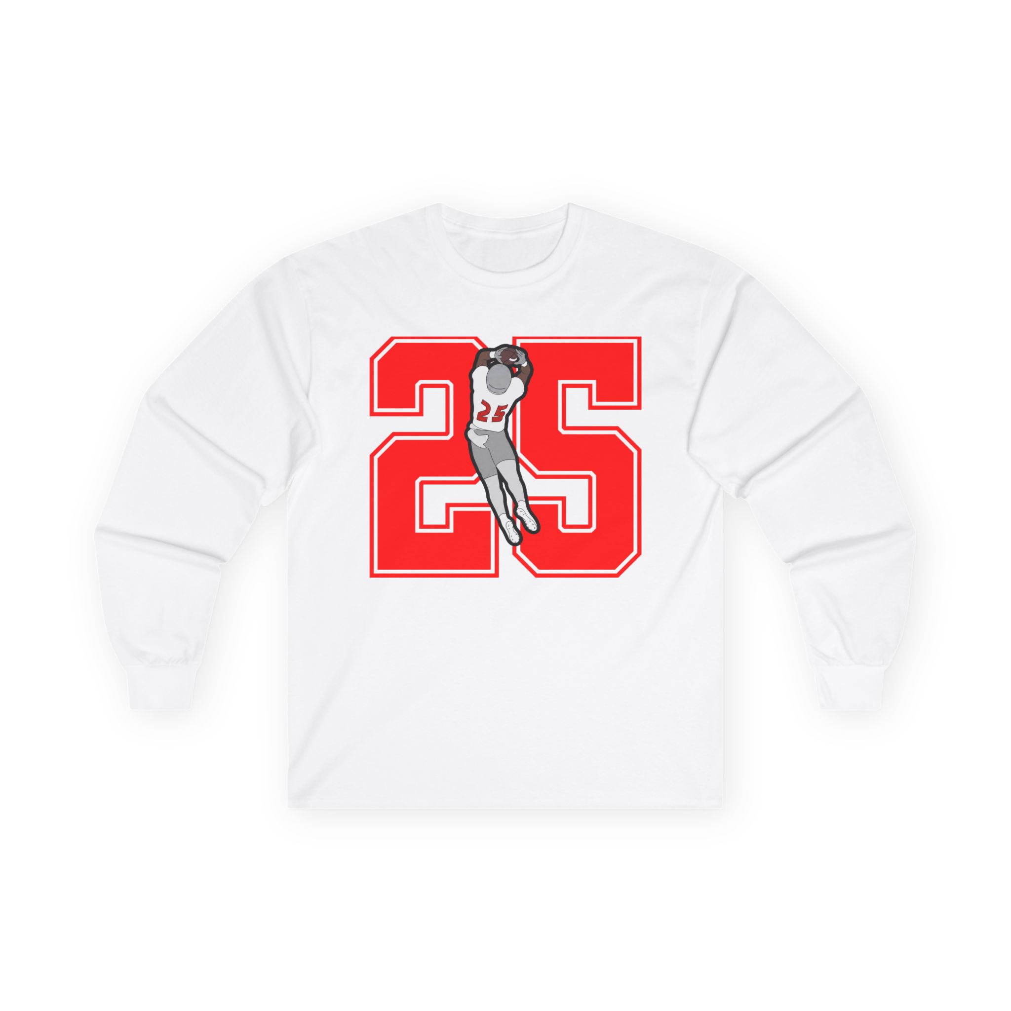 Long Sleeve Tee — character_number in White