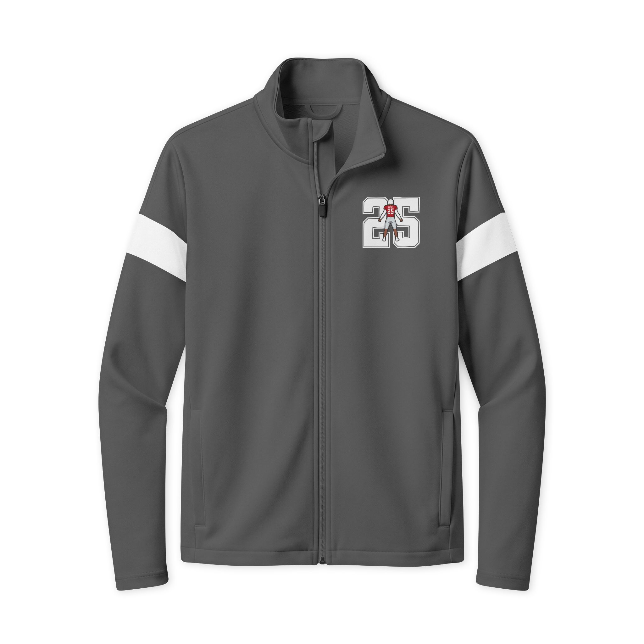 Travel Full-Zip Jacket — character_number in Iron Grey/ White