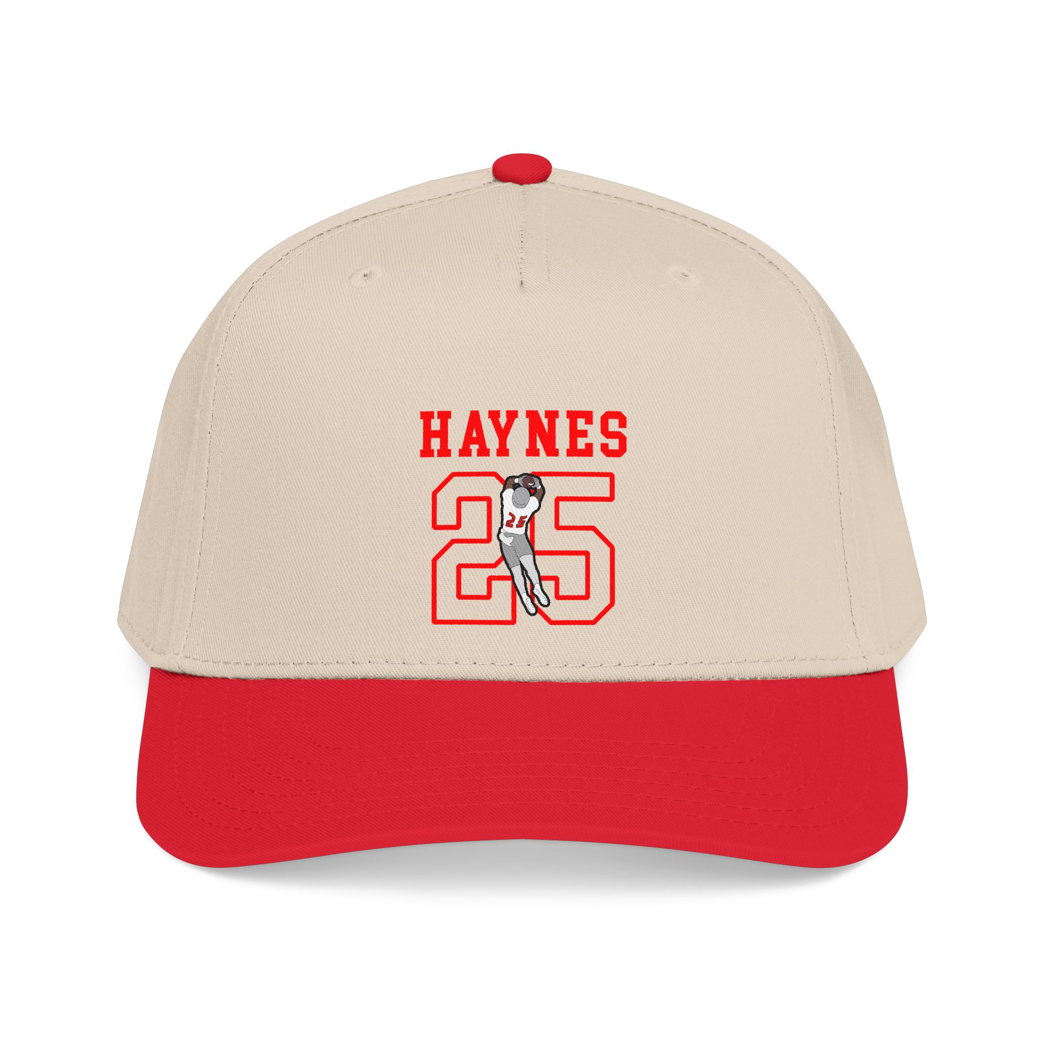 Baseball Cap — character_shirsey in Red / Natural