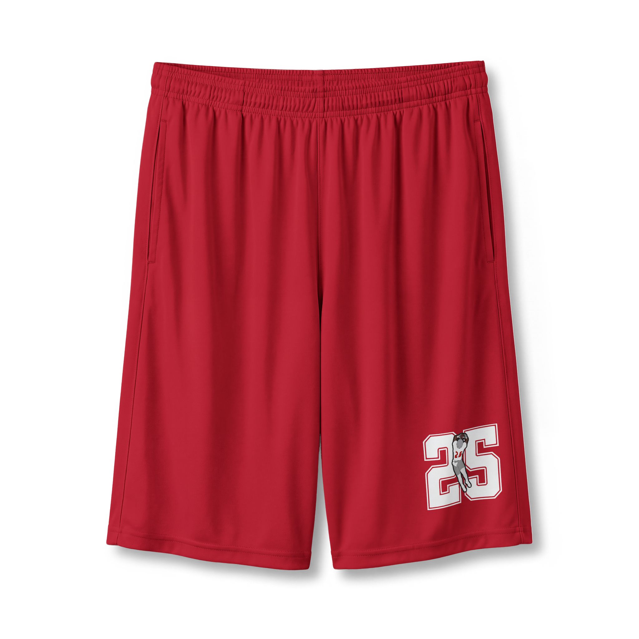 Shorts — character_number in Red