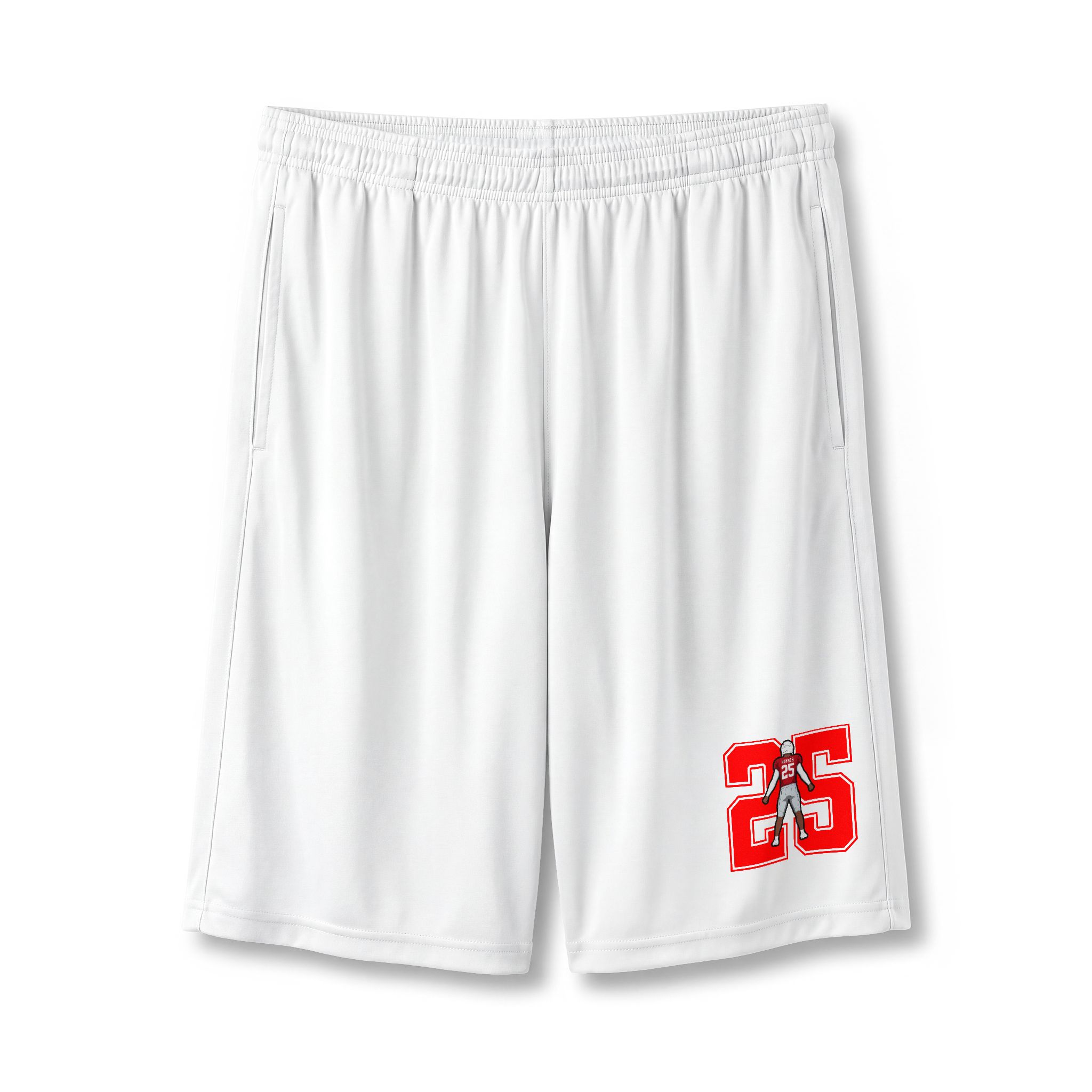 Shorts — character_number in White