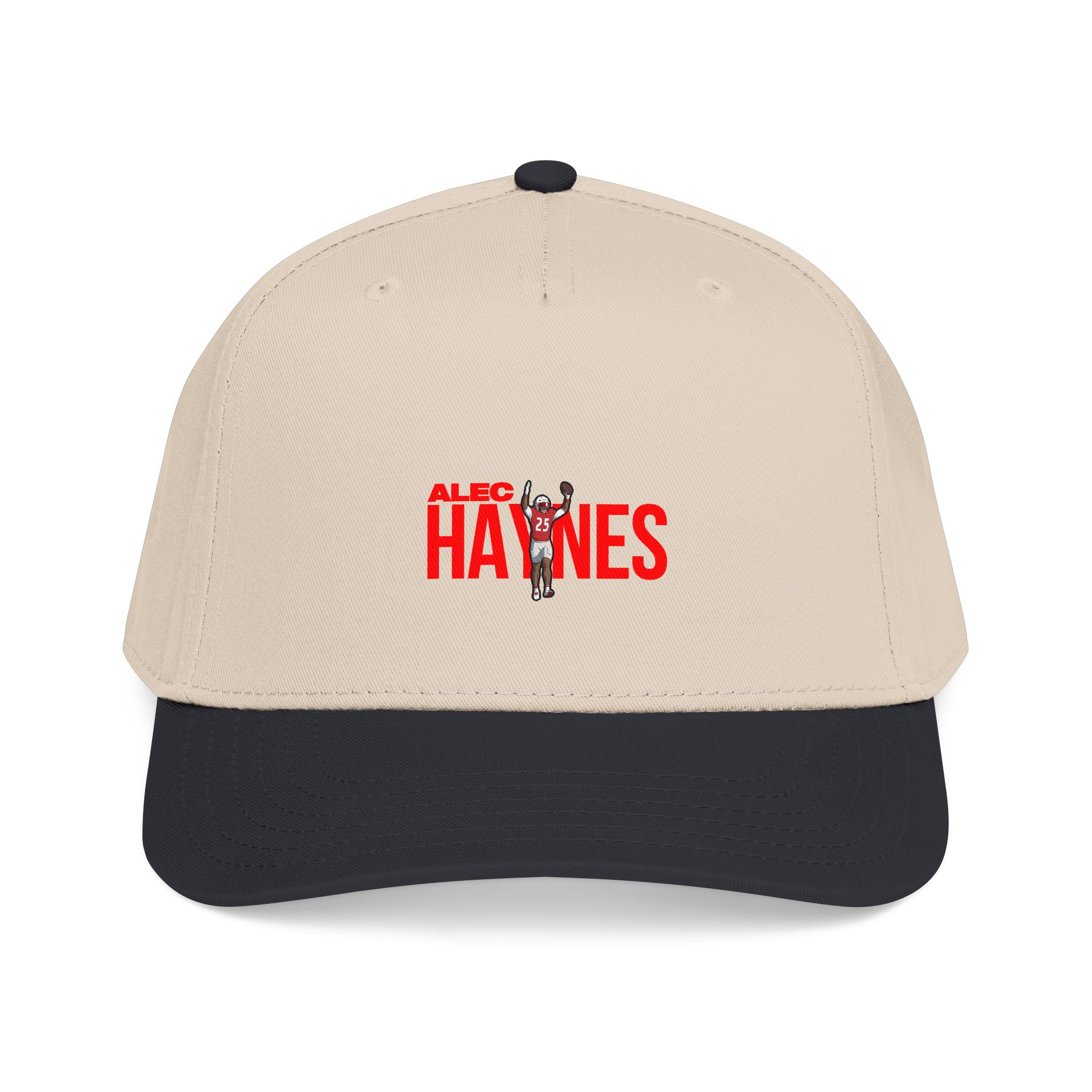 Baseball Cap — character_player_name in Black / Natural