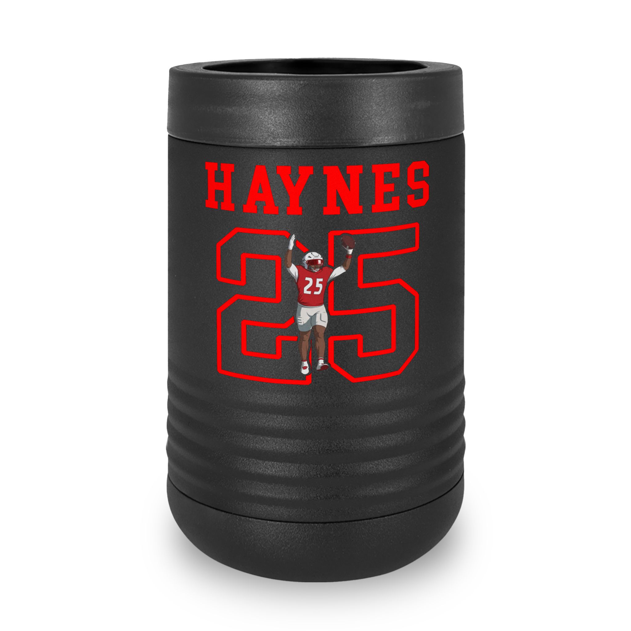 Stainless Can Cooler — character_shirsey in Black