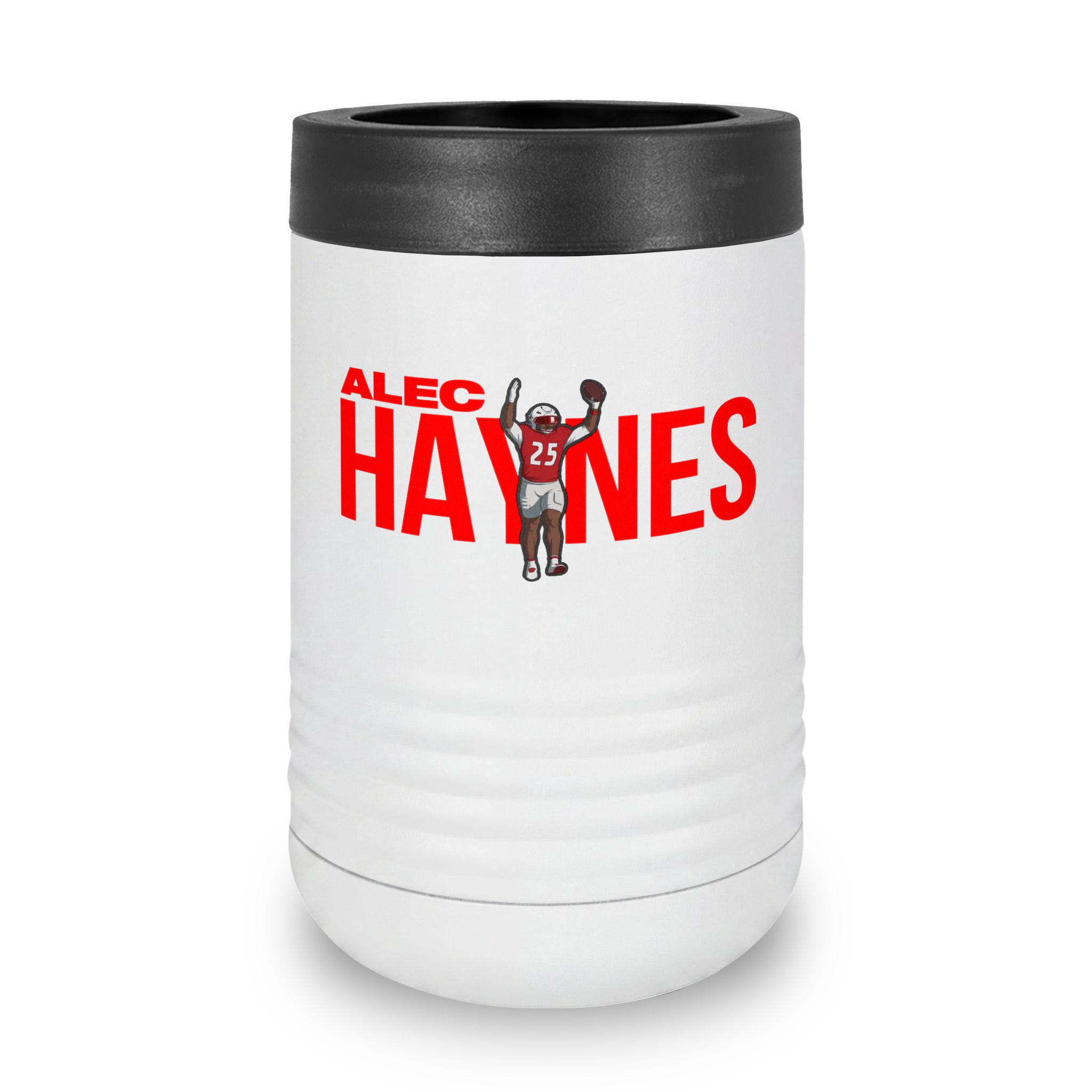 Stainless Can Cooler — character_player_name in White