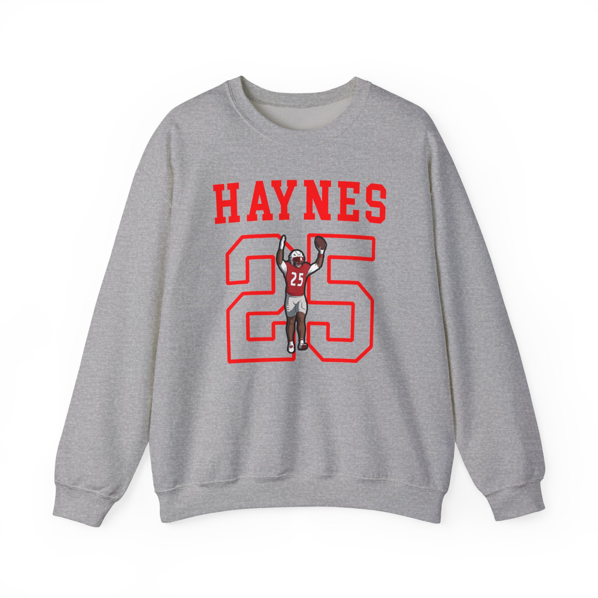 Crewneck Sweatshirt — character_shirsey in Grey