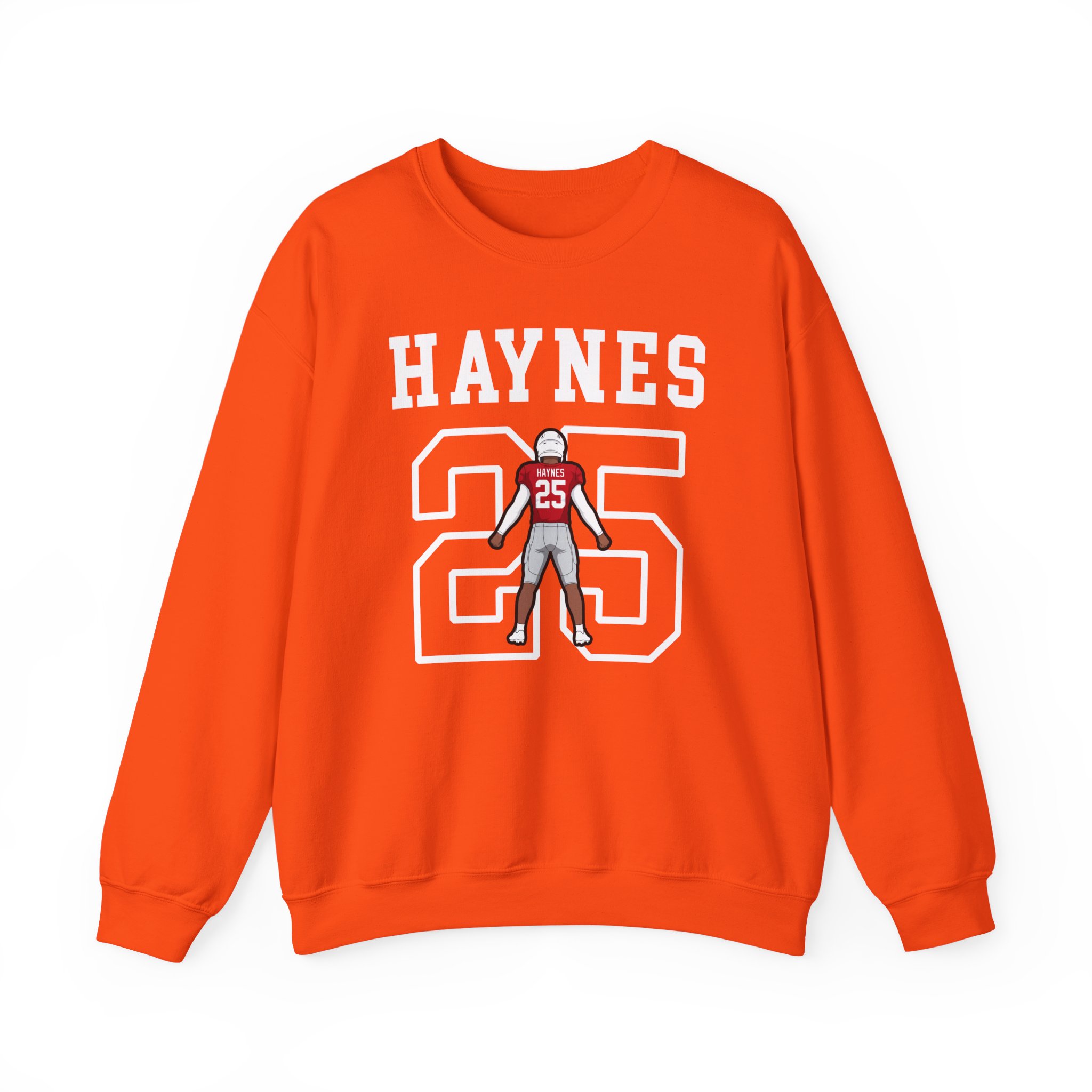 Crewneck Sweatshirt — character_shirsey in Orange