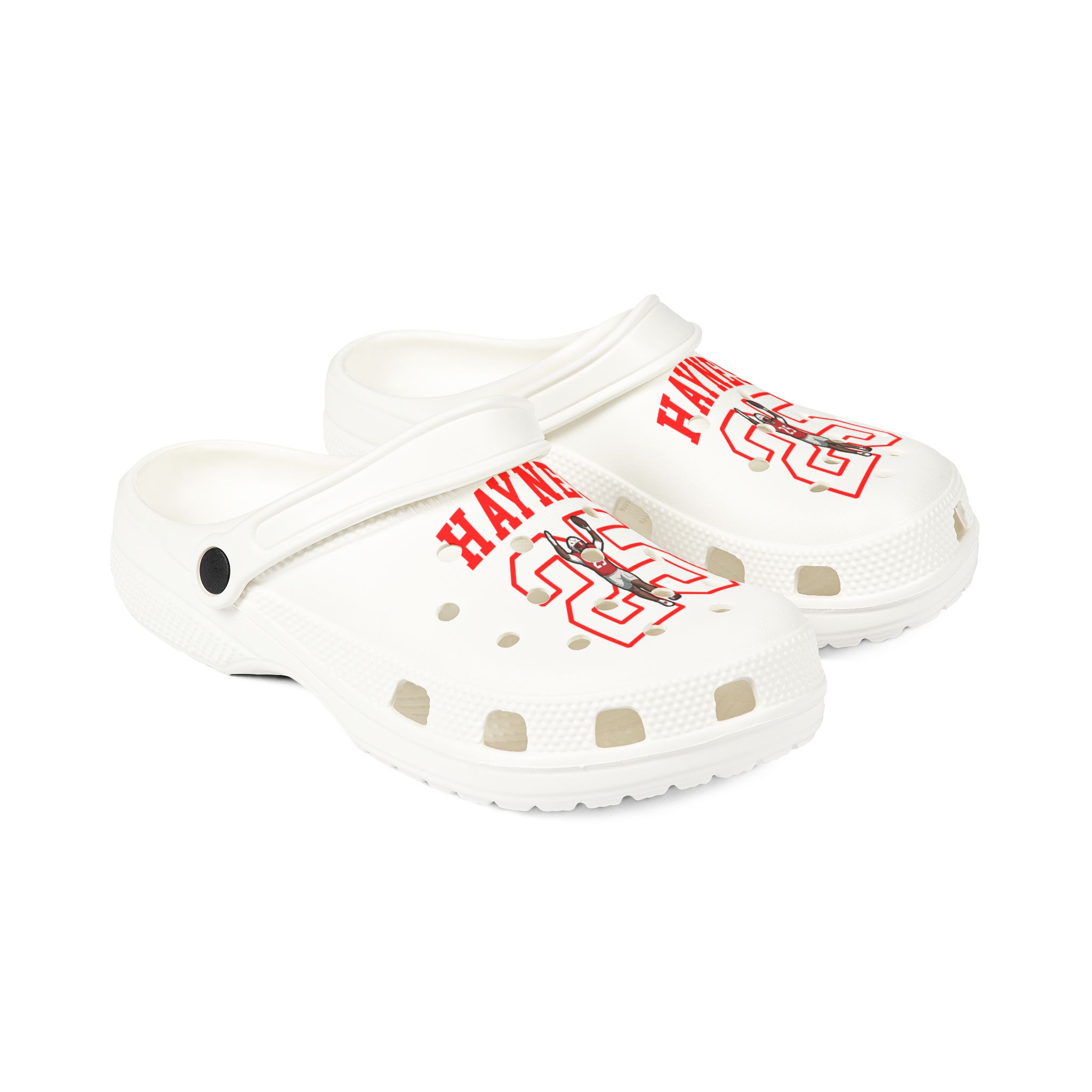 Rubber Clogs — character_shirsey in White