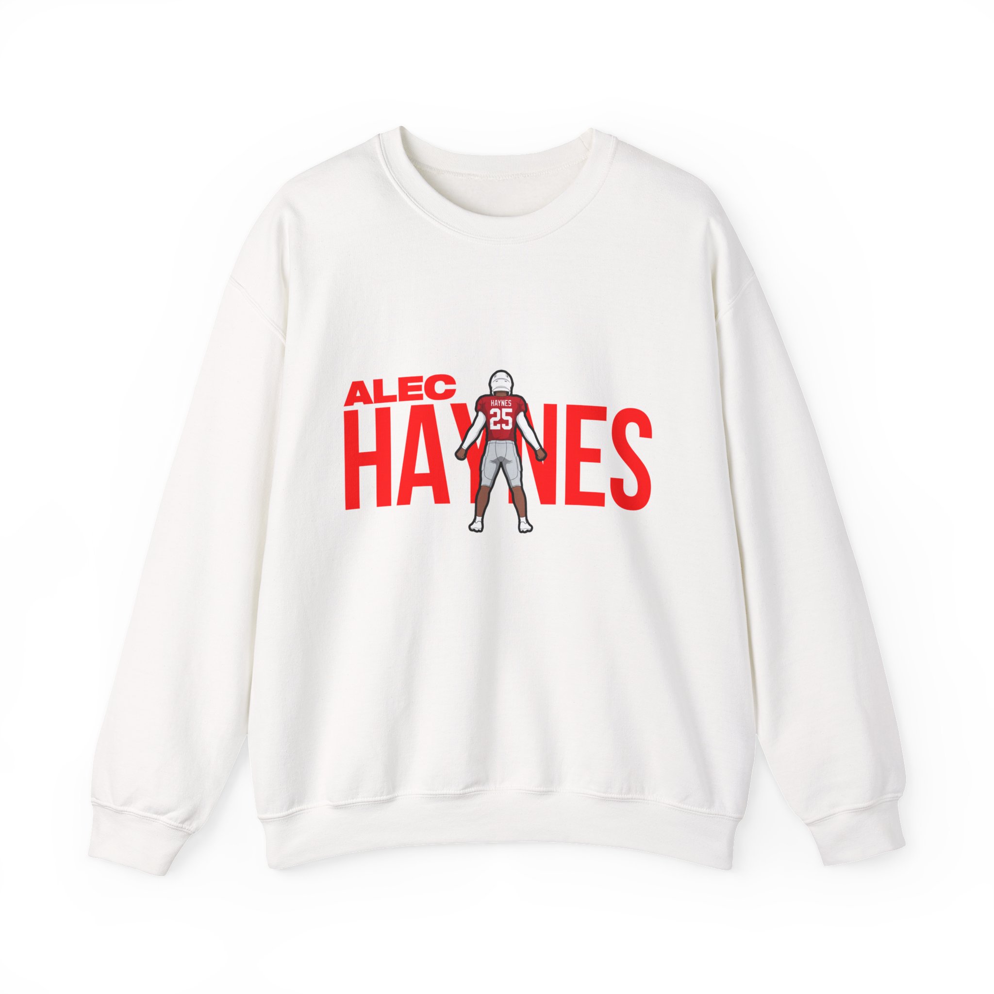 Crewneck Sweatshirt — character_player_name in White
