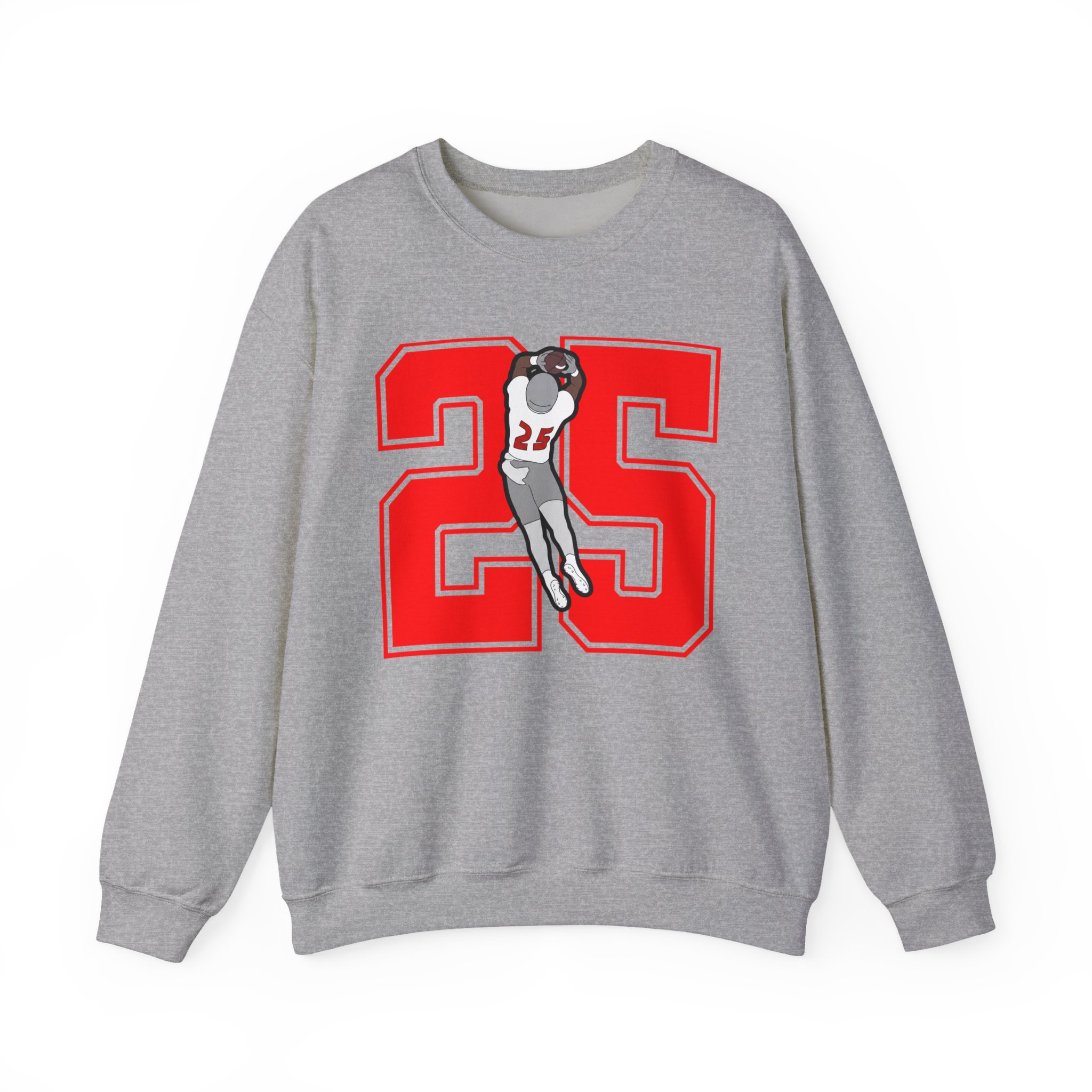 Crewneck Sweatshirt — character_number in Grey