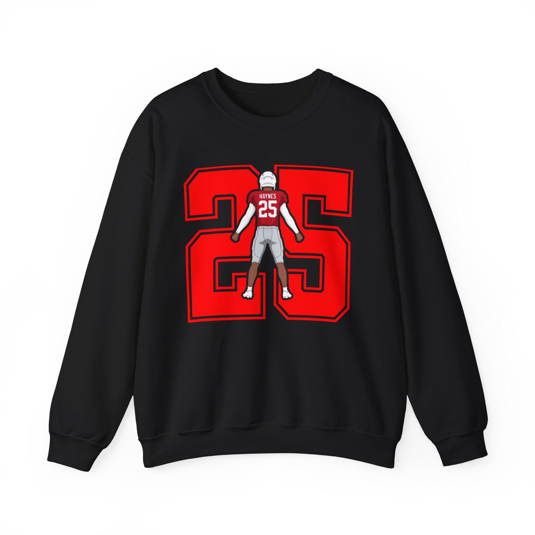 Crewneck Sweatshirt — character_number in Black