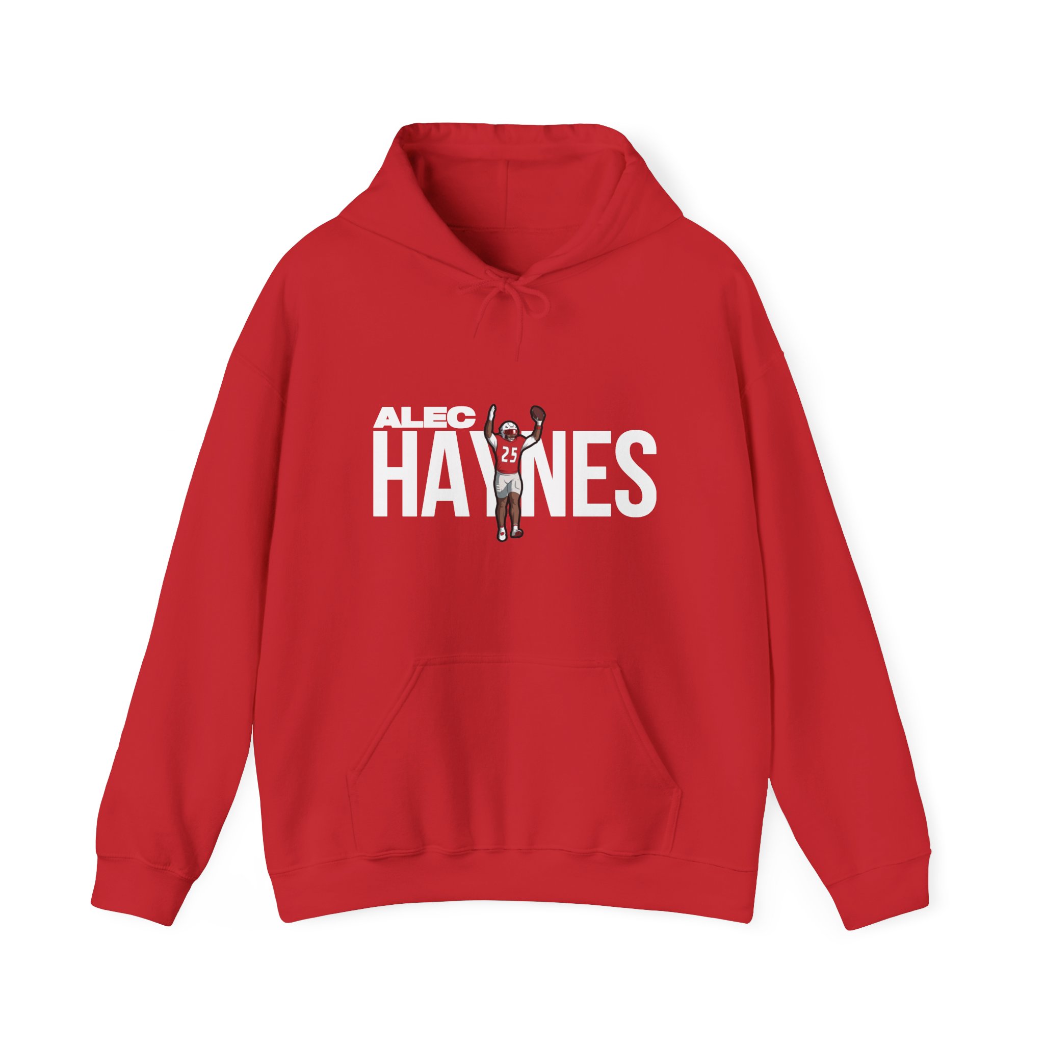 Hoodie — character_player_name in Red